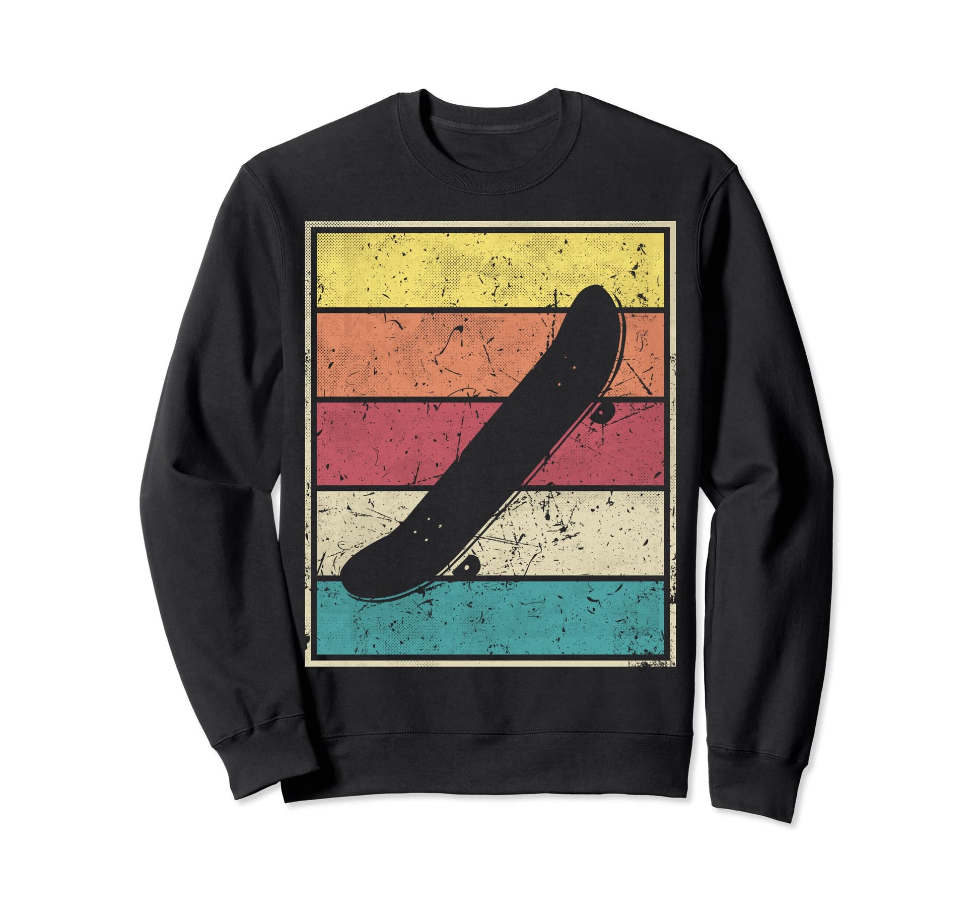 Skateboard Stripes Sweatshirt - Graphic Print Men Women - T-Shirt, Sweatshirt, Hoodie