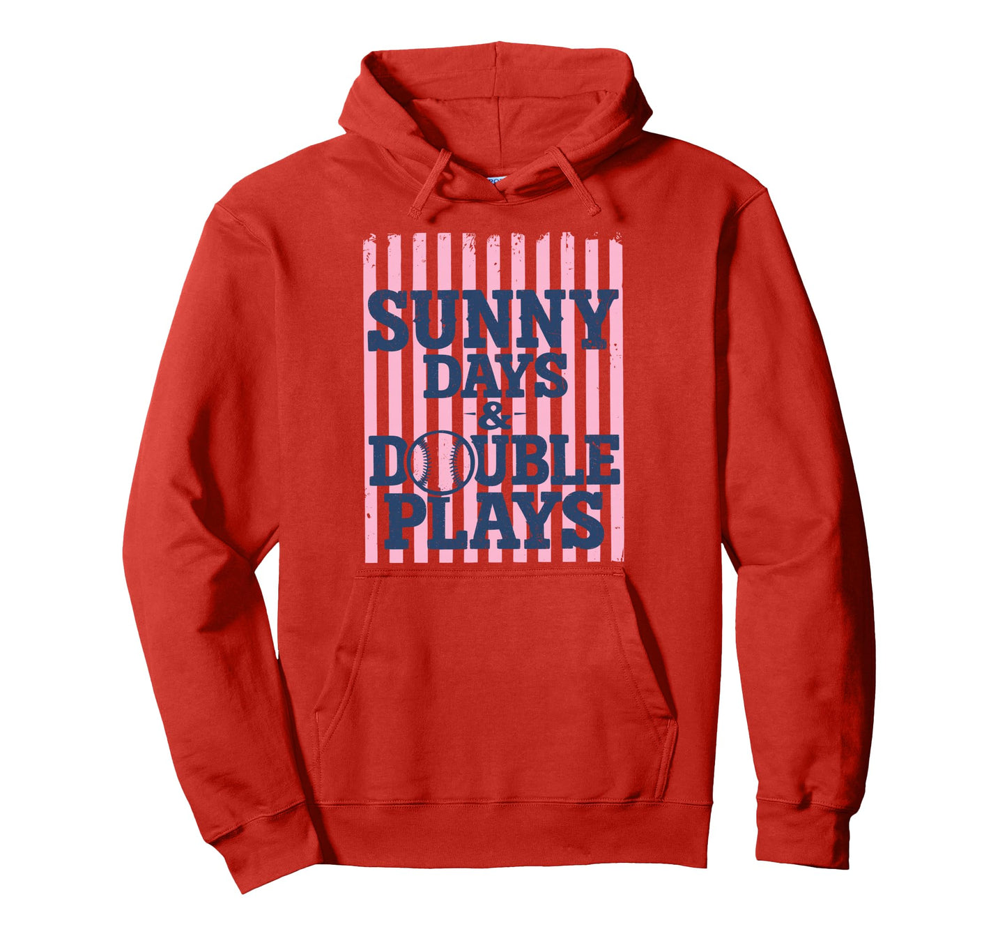 Sunny Days And Double Plays Baseball Summer Hoodie - Trendy Graphic Unisex - T-Shirt, Sweatshirt, Hoodie