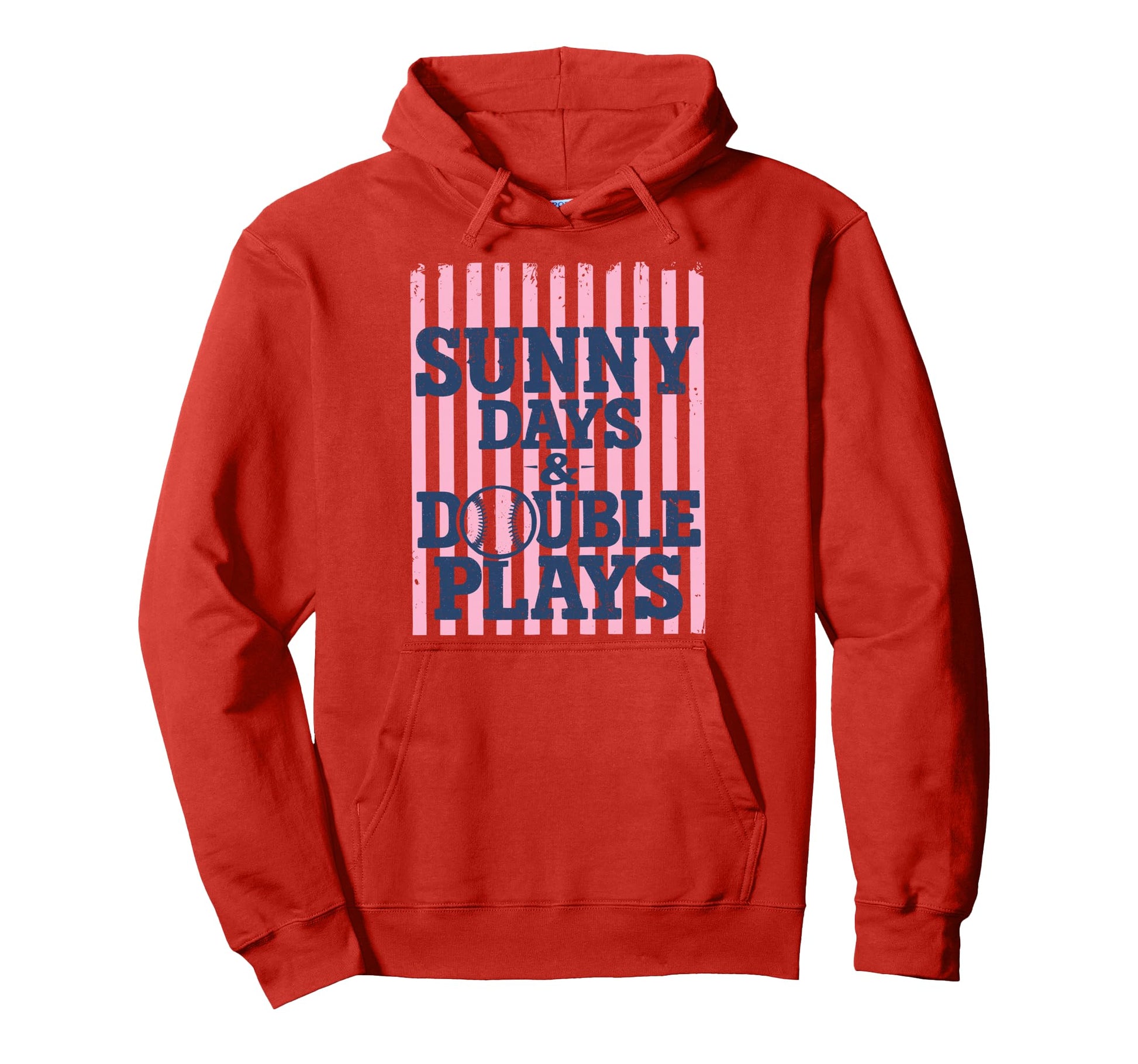 Sunny Days And Double Plays Baseball Summer Hoodie - Trendy Graphic Unisex - T-Shirt, Sweatshirt, Hoodie