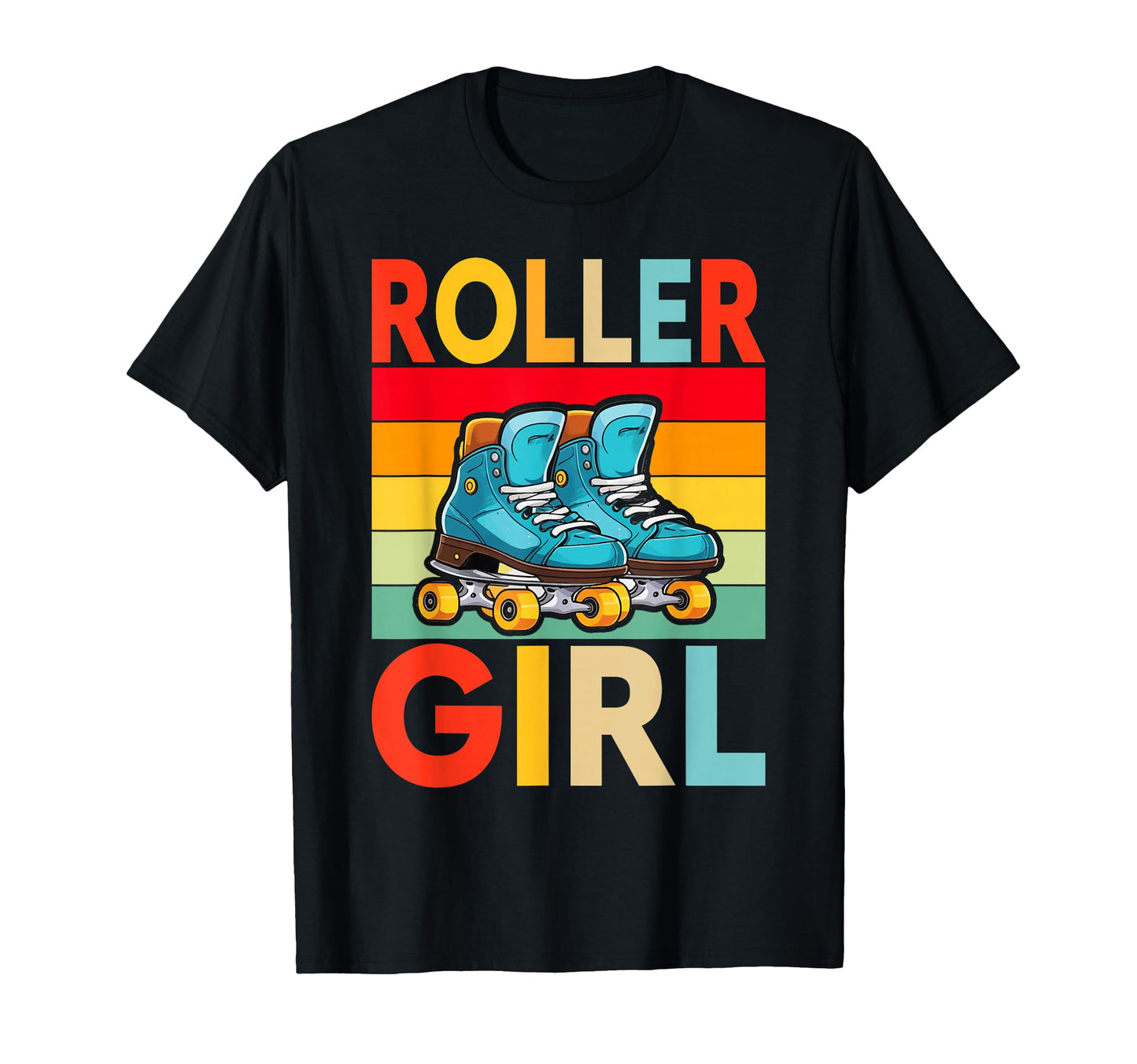 Roller Skater Skating 70S 80S Skates T-Shirt - Streetwear Style Unisex - T-Shirt, Sweatshirt, Hoodie