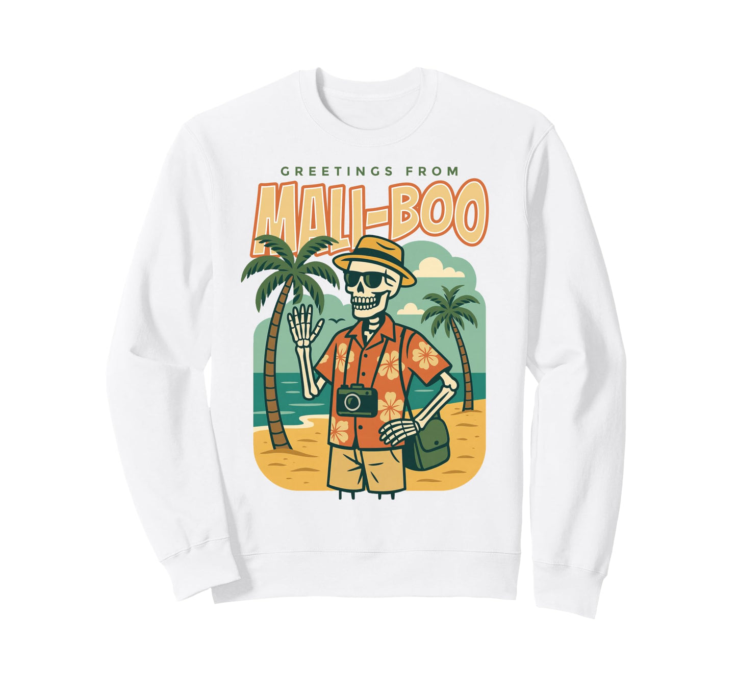 Greetings From Mali Boo Beach Sweatshirt - Fun Novelty Design Men Women - T-Shirt, Sweatshirt, Hoodie