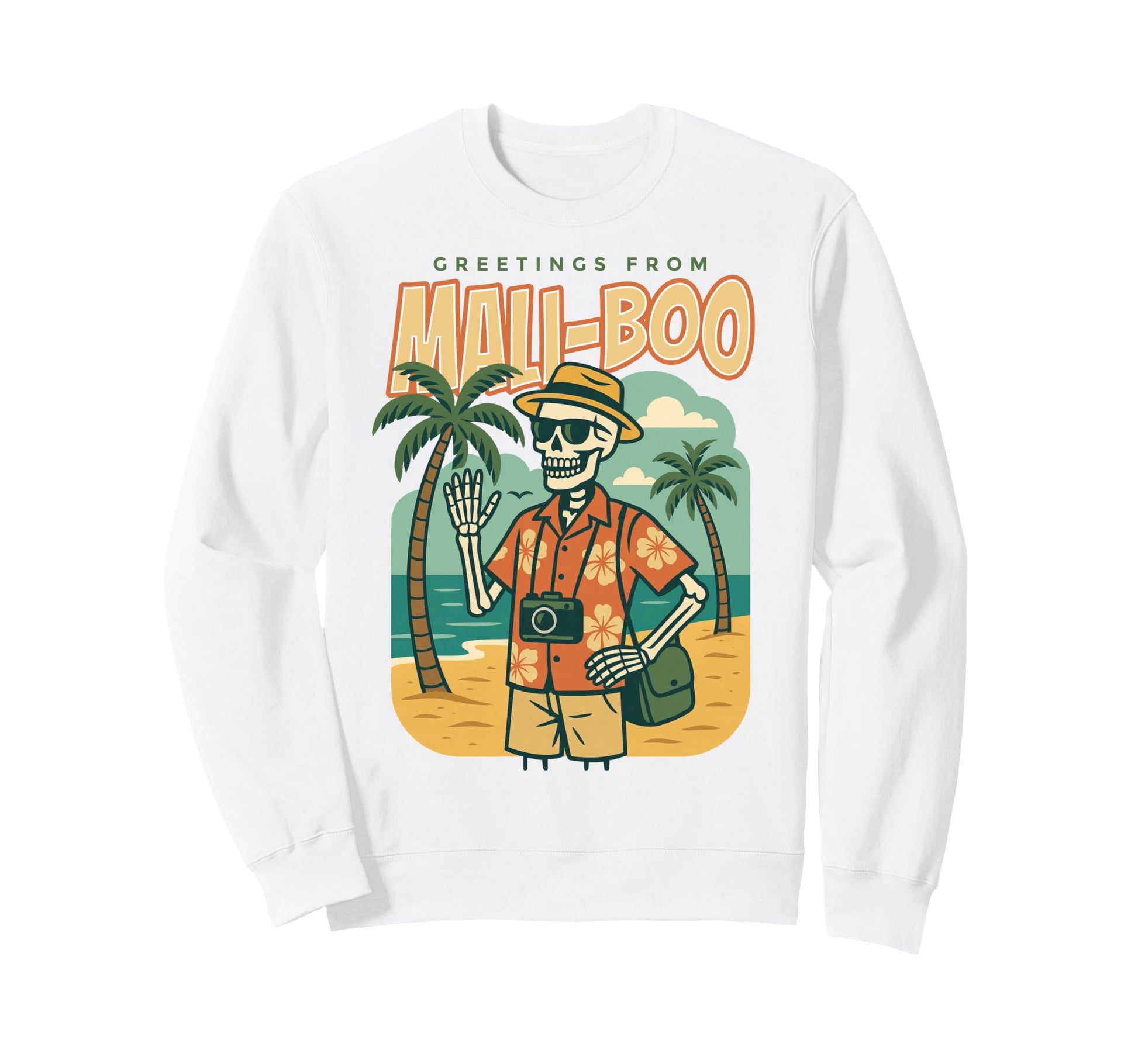 Greetings From Mali Boo Beach Sweatshirt - Fun Novelty Design Men Women - T-Shirt, Sweatshirt, Hoodie