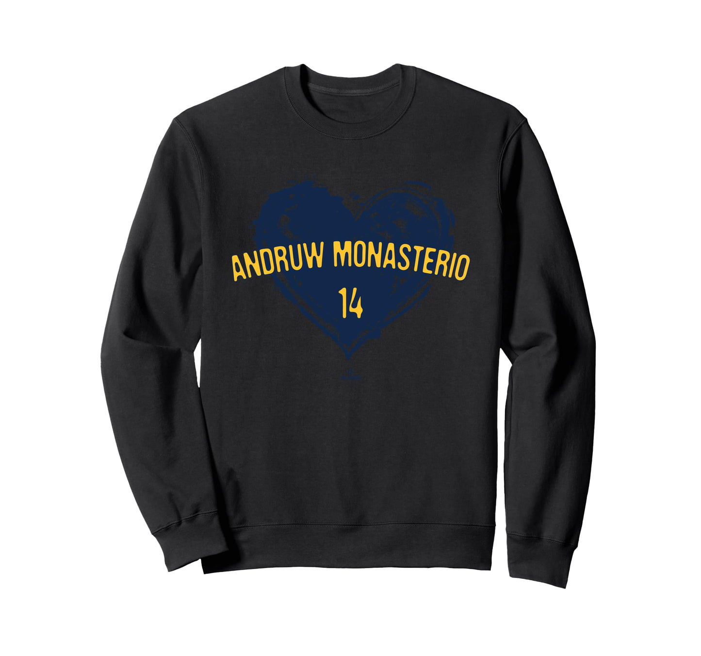 Distressed Heart Andruw Monasterio Sweatshirt - Novelty Apparel for Adults - T-Shirt, Sweatshirt, Hoodie