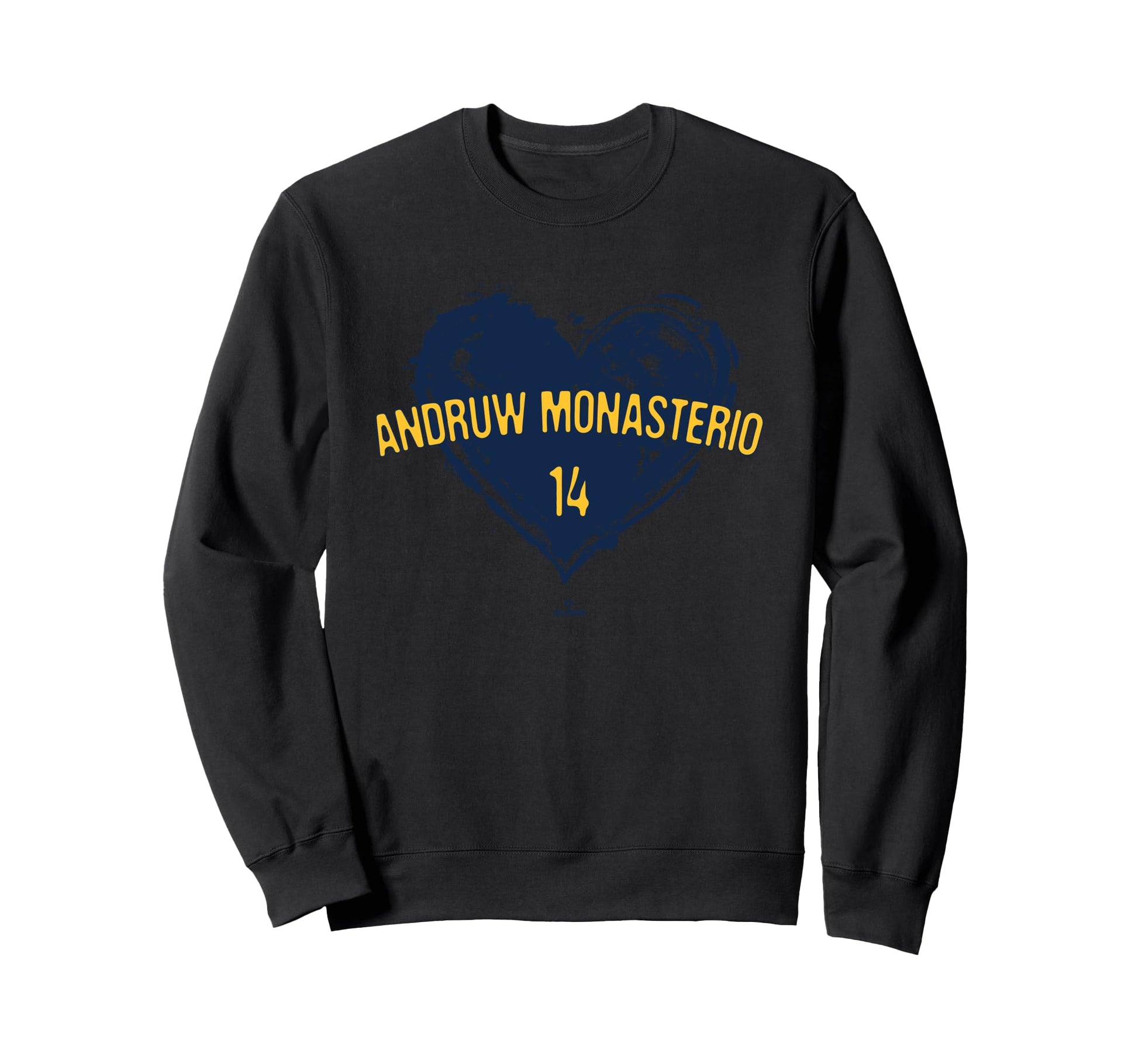 Distressed Heart Andruw Monasterio Sweatshirt - Novelty Apparel for Adults - T-Shirt, Sweatshirt, Hoodie