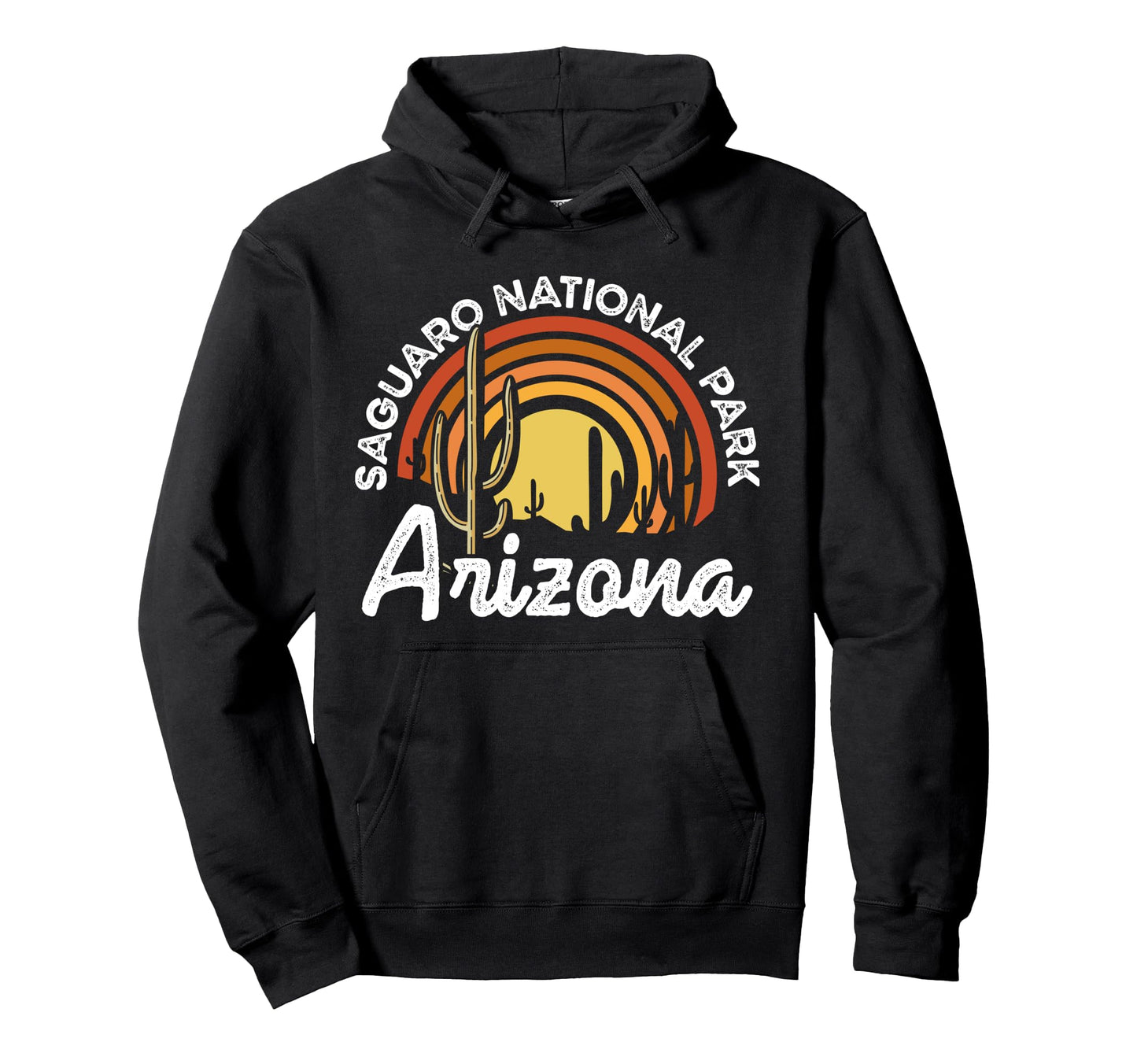 Saguaro National Park Stripes Arizona Hoodie - Unique Graphic Unisex - T-Shirt, Sweatshirt, Hoodie