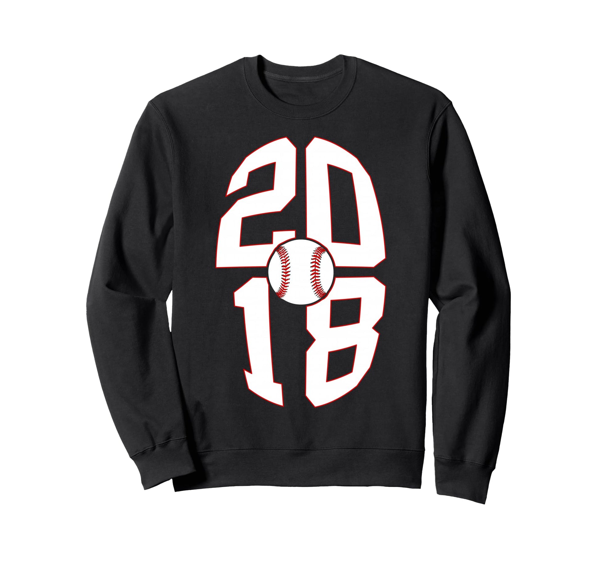 8 Years 2018 Baseball 8Th Birthday Sweatshirt - Custom Art Print for Adults - T-Shirt, Sweatshirt, Hoodie