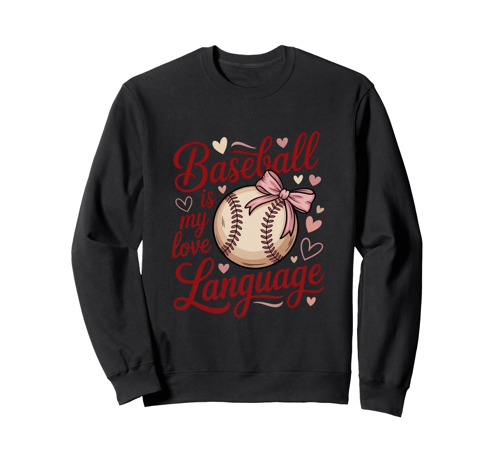 Baseball Is My Love Language Sweatshirt - Minimalist Print Men Women - T-Shirt, Sweatshirt, Hoodie