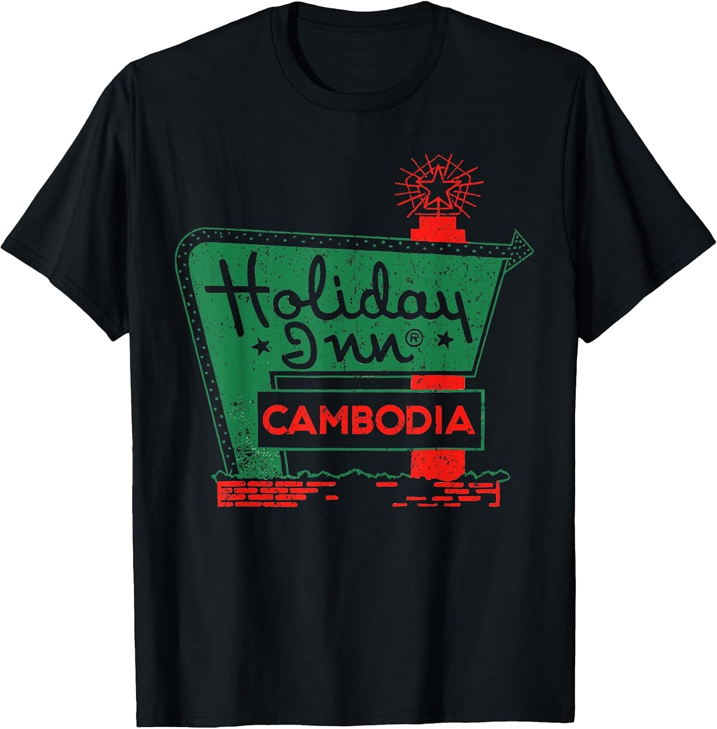 Vintage Holiday In Cambodia2 - Adult & Kids T-Shirts, Sweatshirts & Hoodies apparel design preview 1