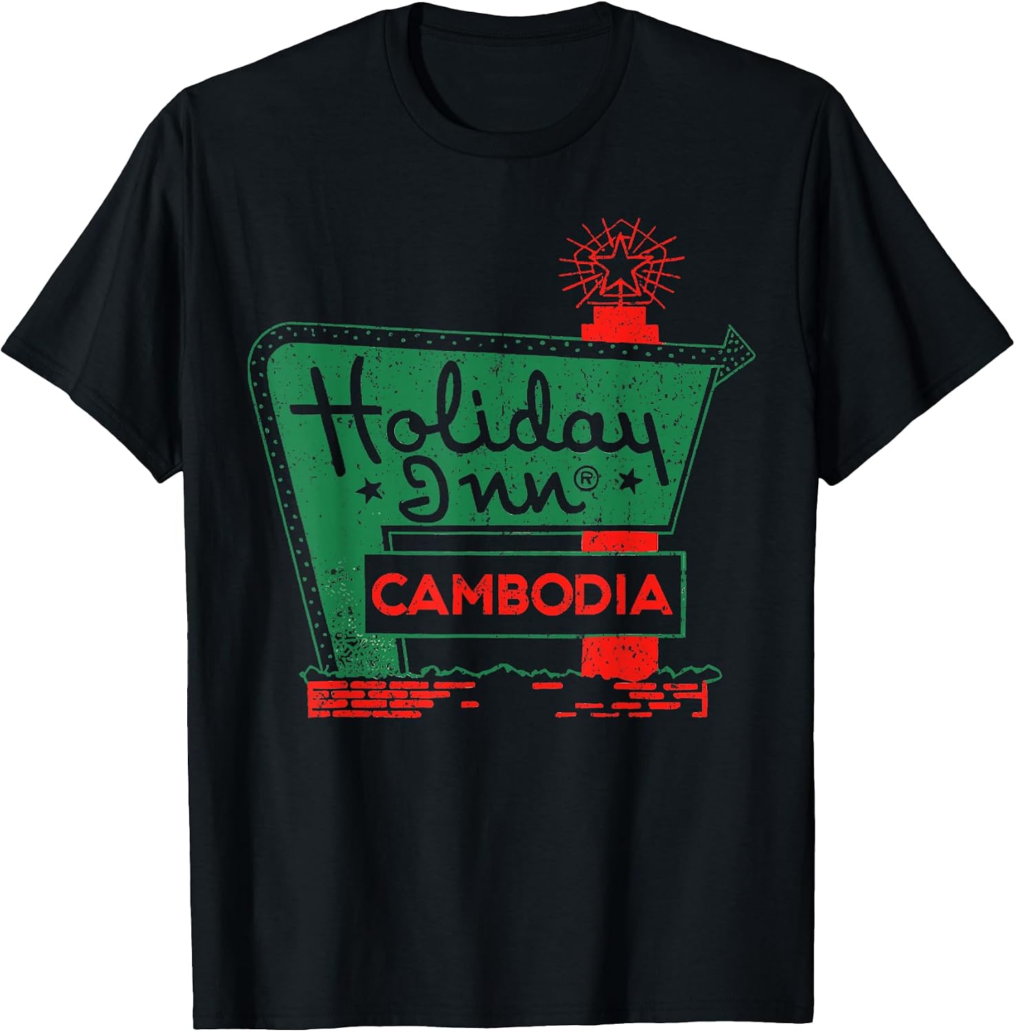 Vintage Holiday In Cambodia2 - Adult & Kids T-Shirts, Sweatshirts & Hoodies apparel design preview 1