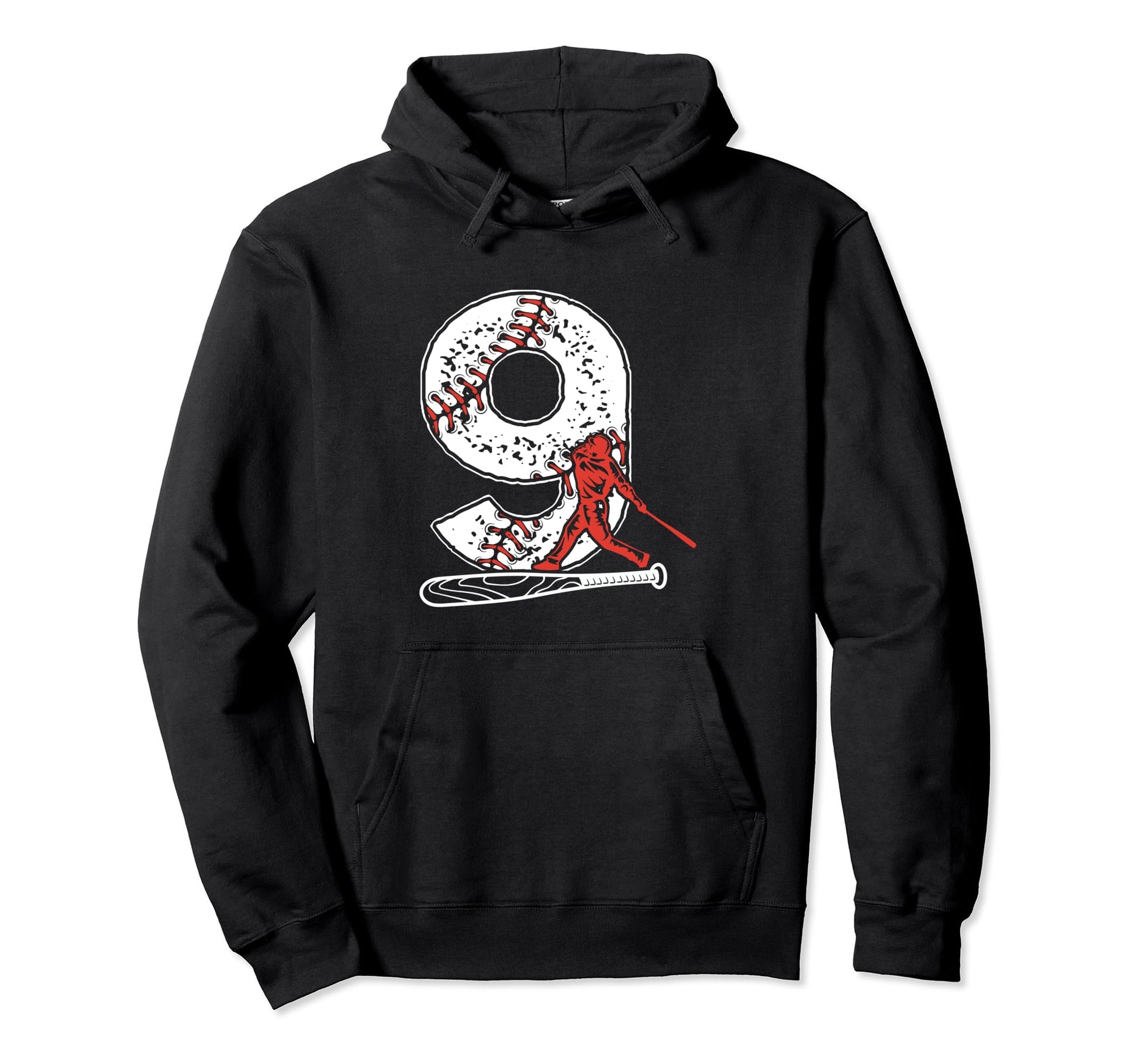 Baseball Birthday 9Th Birthday Party Hoodie - Streetwear Style Unisex - T-Shirt, Sweatshirt, Hoodie