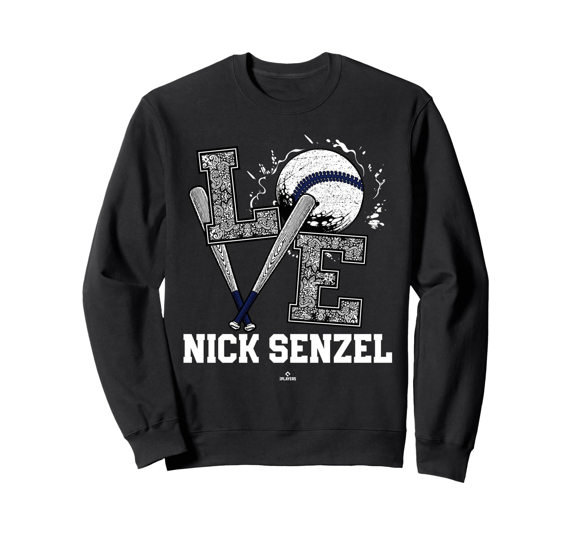 Distressed Baseball Love Nick Senzel Sweatshirt - Trendy Graphic Men Women - T-Shirt, Sweatshirt, Hoodie