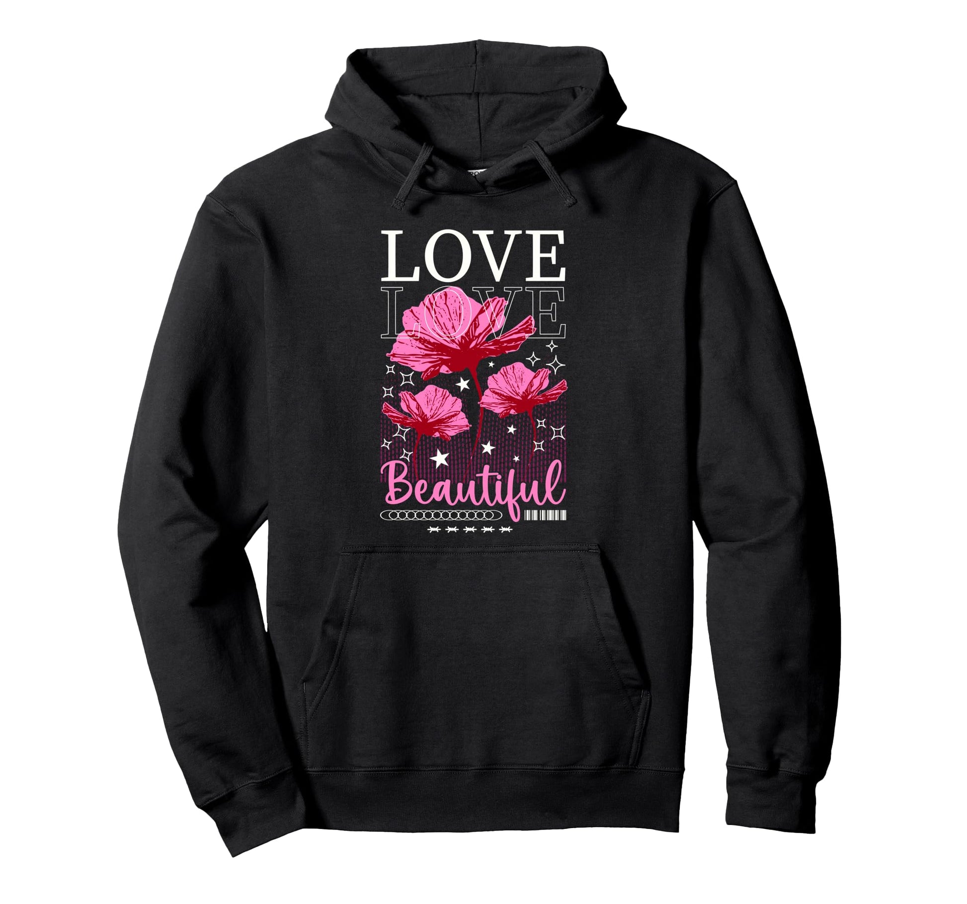 Y2K Love Bold Urban Graffiti Aesthetic Hoodie - Fun Novelty Design Unisex - T-Shirt, Sweatshirt, Hoodie