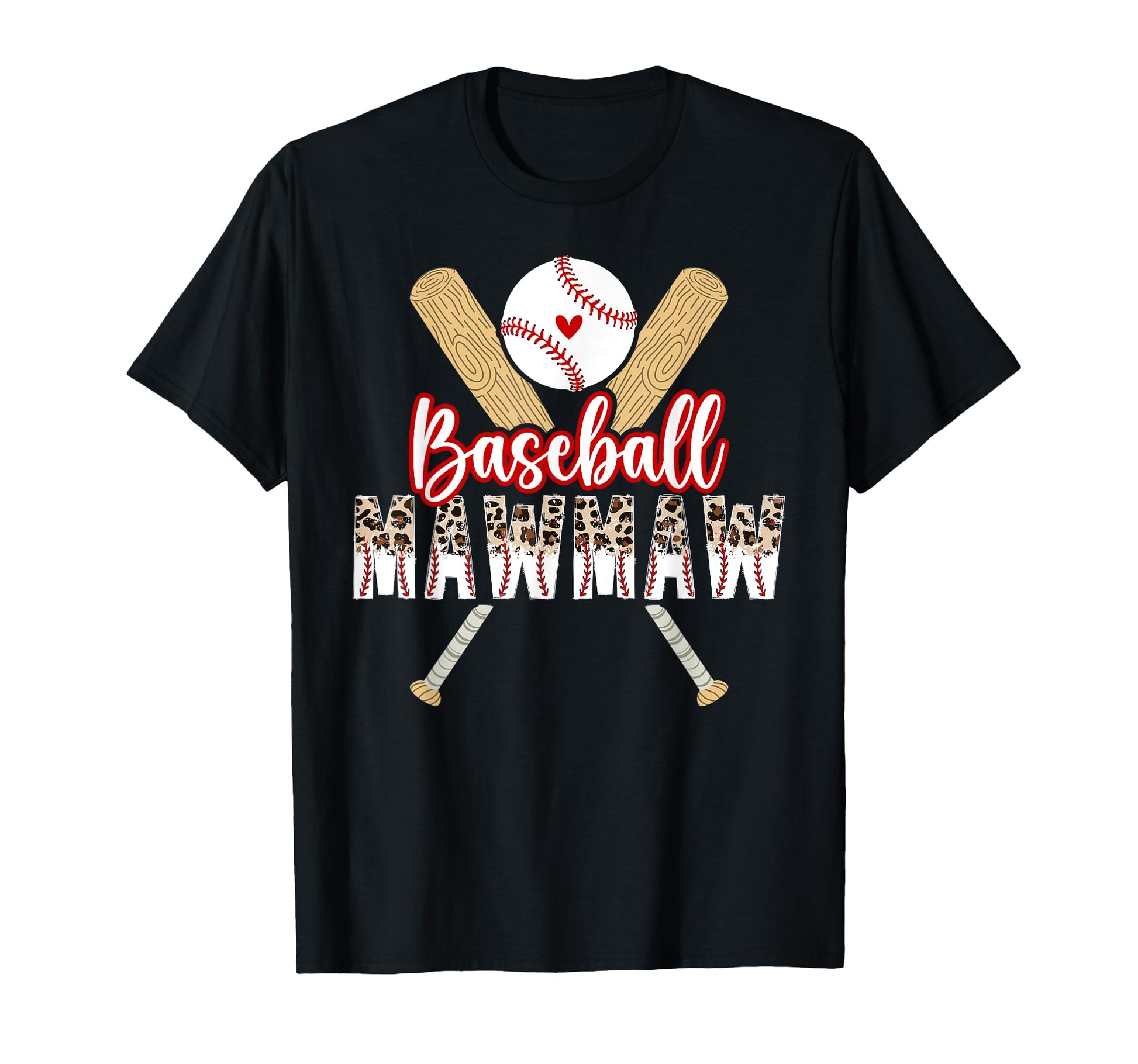 Baseball Mawmaw Leopard Mawmaw T-Shirt - Fun Novelty Design Men Women - T-Shirt, Sweatshirt, Hoodie