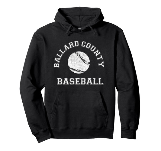 Ballard County Baseball Distressed Hoodie - Aesthetic Graphic Men Women - T-Shirt, Sweatshirt, Hoodie