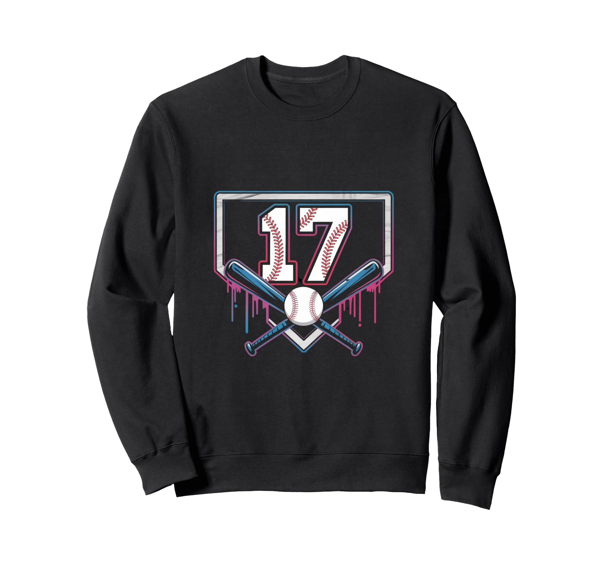 17Th Birthday Baseball Home Ice Sweatshirt - Graphic Print for Adults - T-Shirt, Sweatshirt, Hoodie