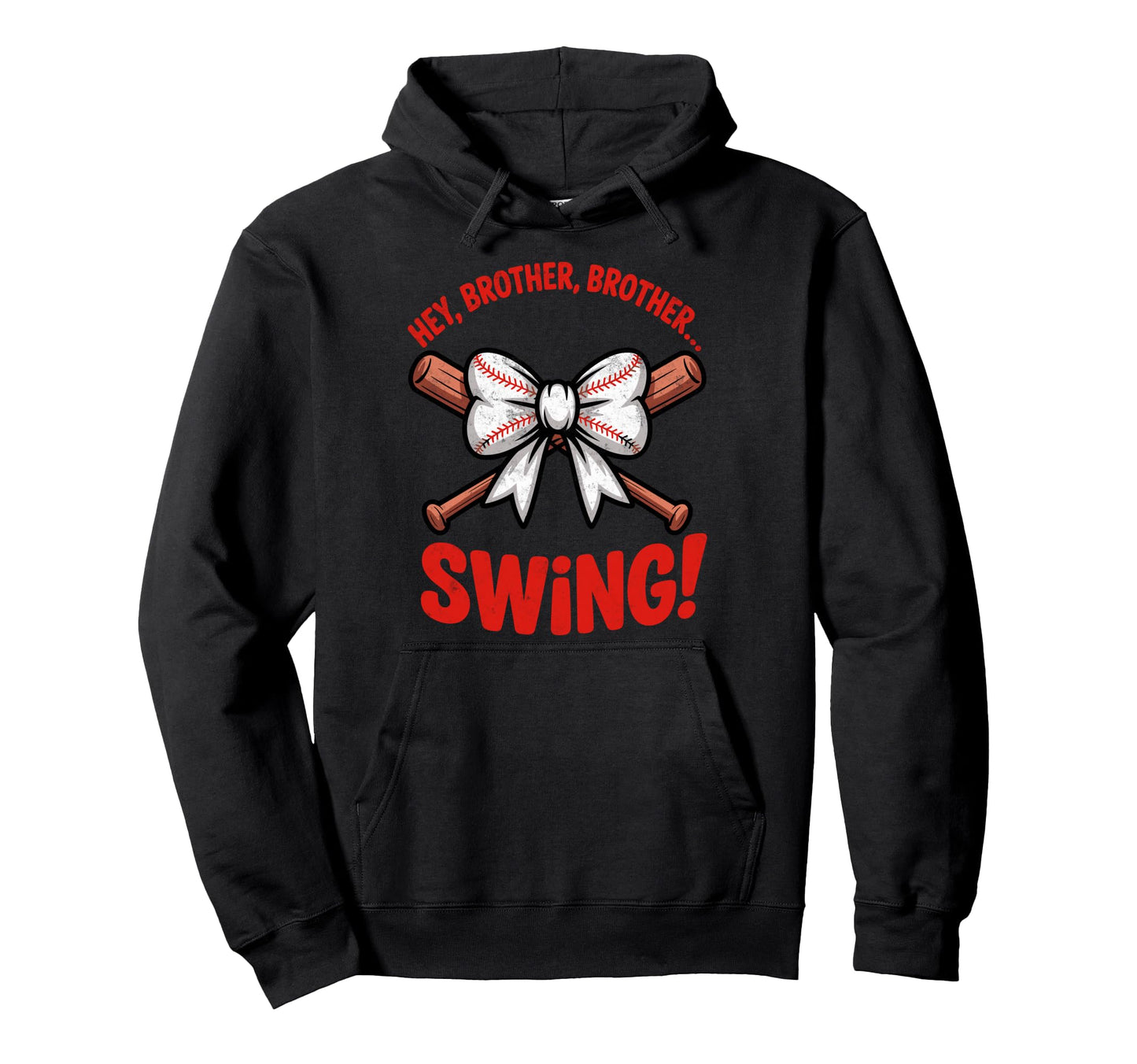 Hey Brother Brother Swing Funny Hoodie - Minimalist Print Men Women - T-Shirt, Sweatshirt, Hoodie
