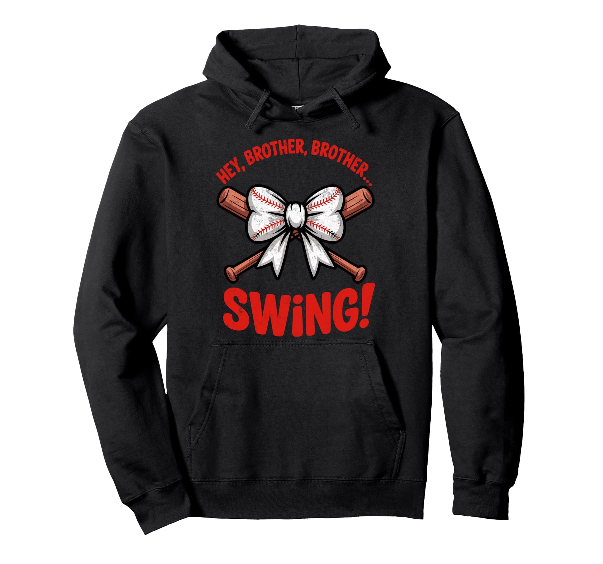 Hey Brother Brother Swing Funny Hoodie - Minimalist Print Men Women - T-Shirt, Sweatshirt, Hoodie