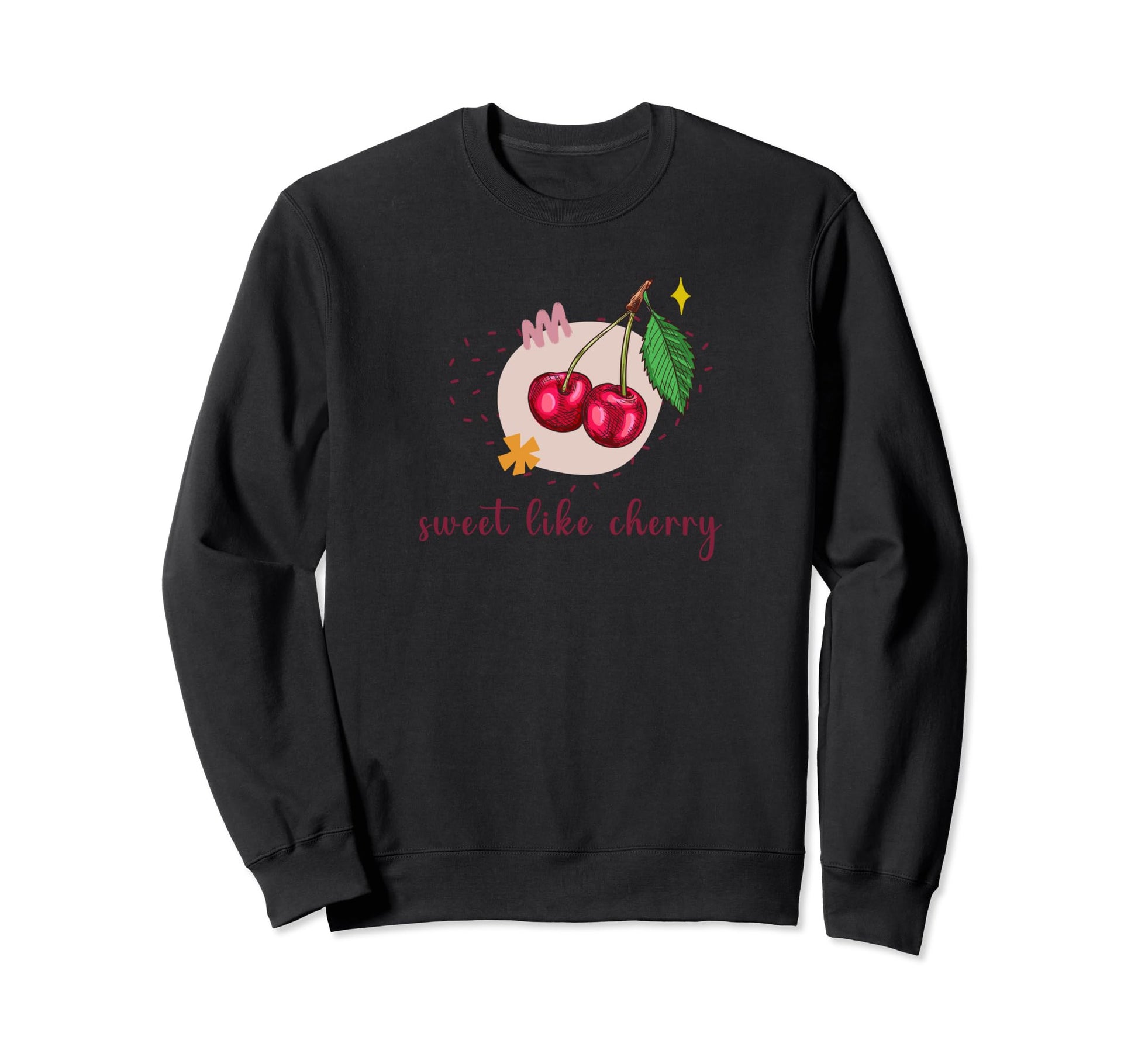 Coquette Cherry Y2K Lolita Sweatshirt - Fun Novelty Design for Adults - T-Shirt, Sweatshirt, Hoodie