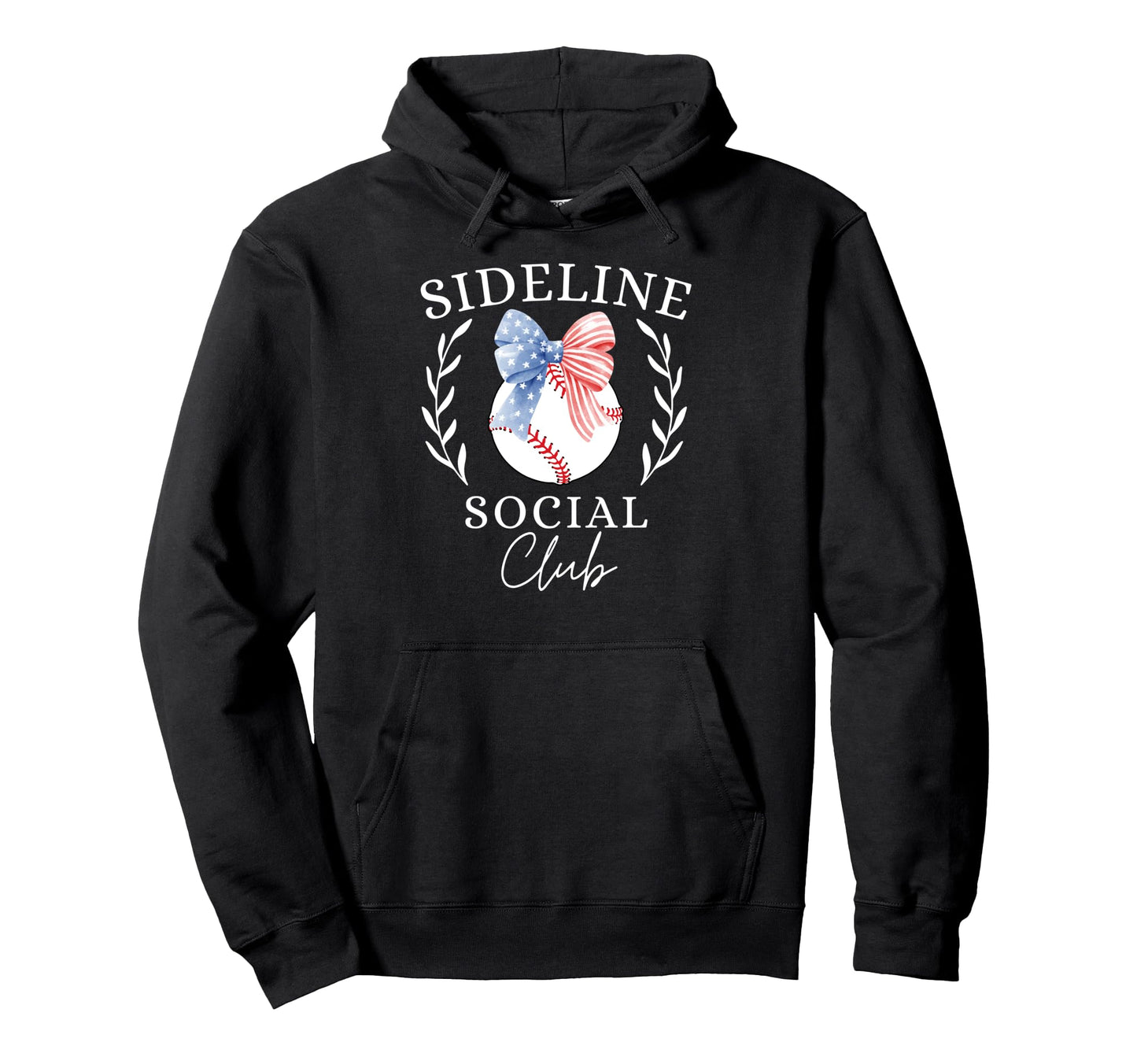 Sideline Social Club Coquette Hoodie - Custom Art Print for Adults - T-Shirt, Sweatshirt, Hoodie
