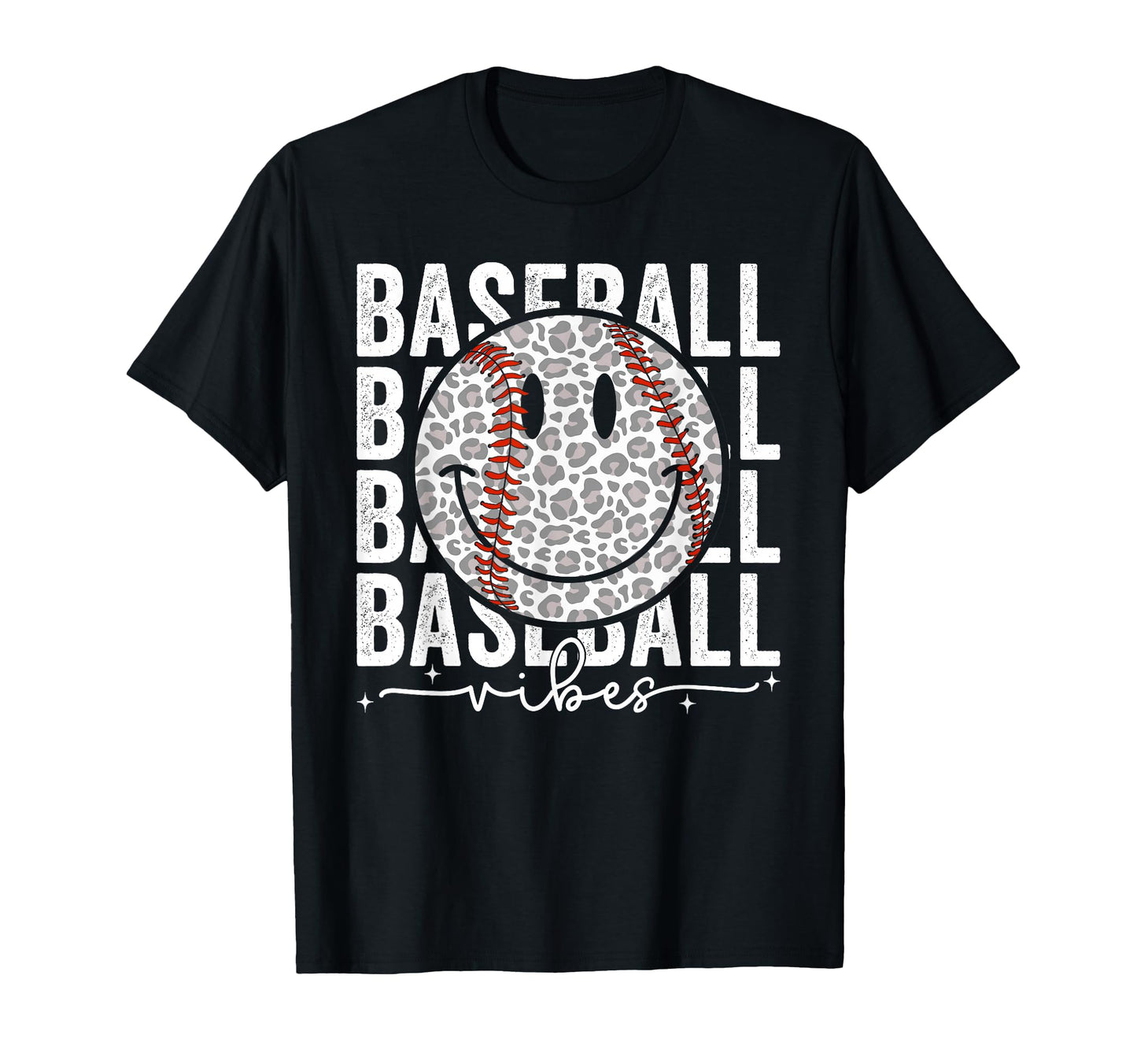 Funny Leopard Baseball Vibes Game T-Shirt - Aesthetic Graphic Men Women - T-Shirt, Sweatshirt, Hoodie