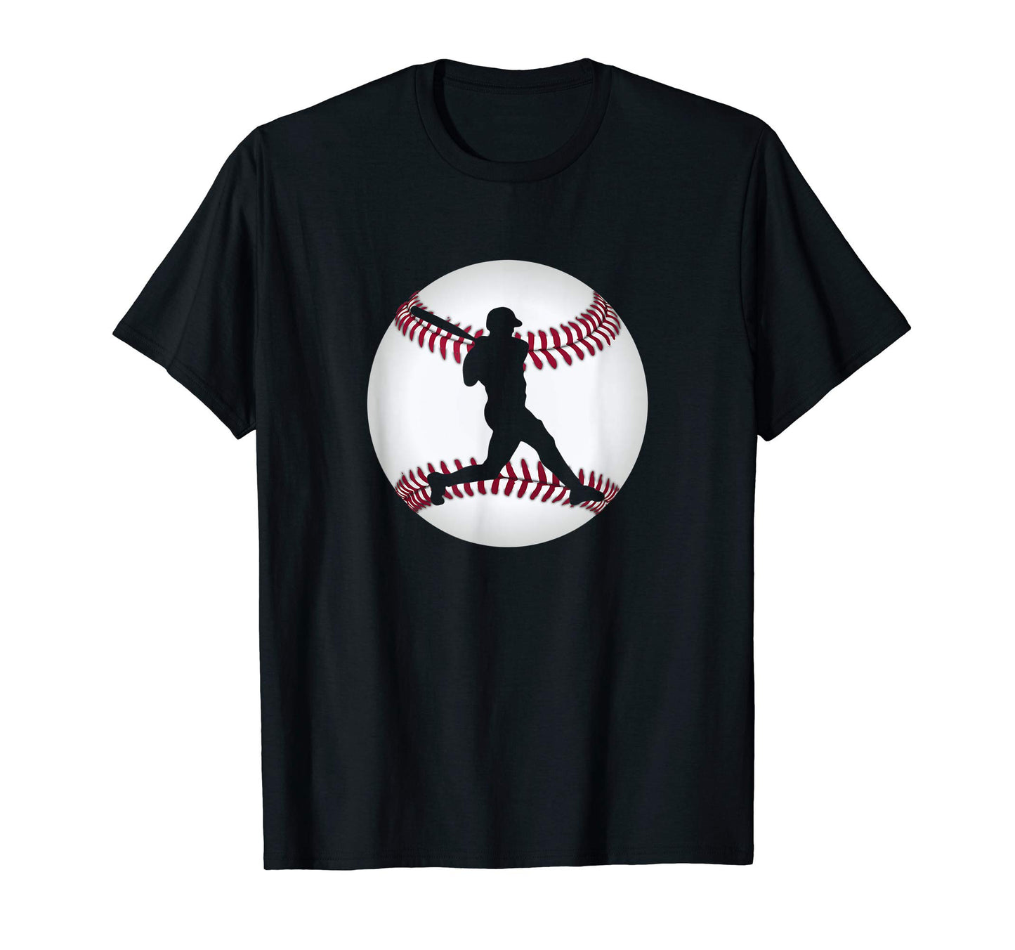 Homerun Swing Baseball Player Hit T-Shirt - Fun Novelty Design for Adults - T-Shirt, Sweatshirt, Hoodie