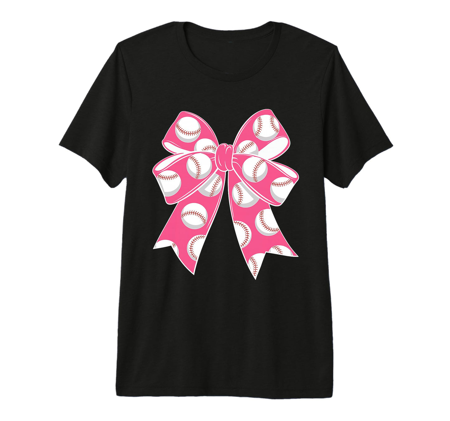 Baseball Coquette Bow Baseball Mom Mama Tri T-Shirt - Graphic Print Unisex - T-Shirt, Sweatshirt, Hoodie