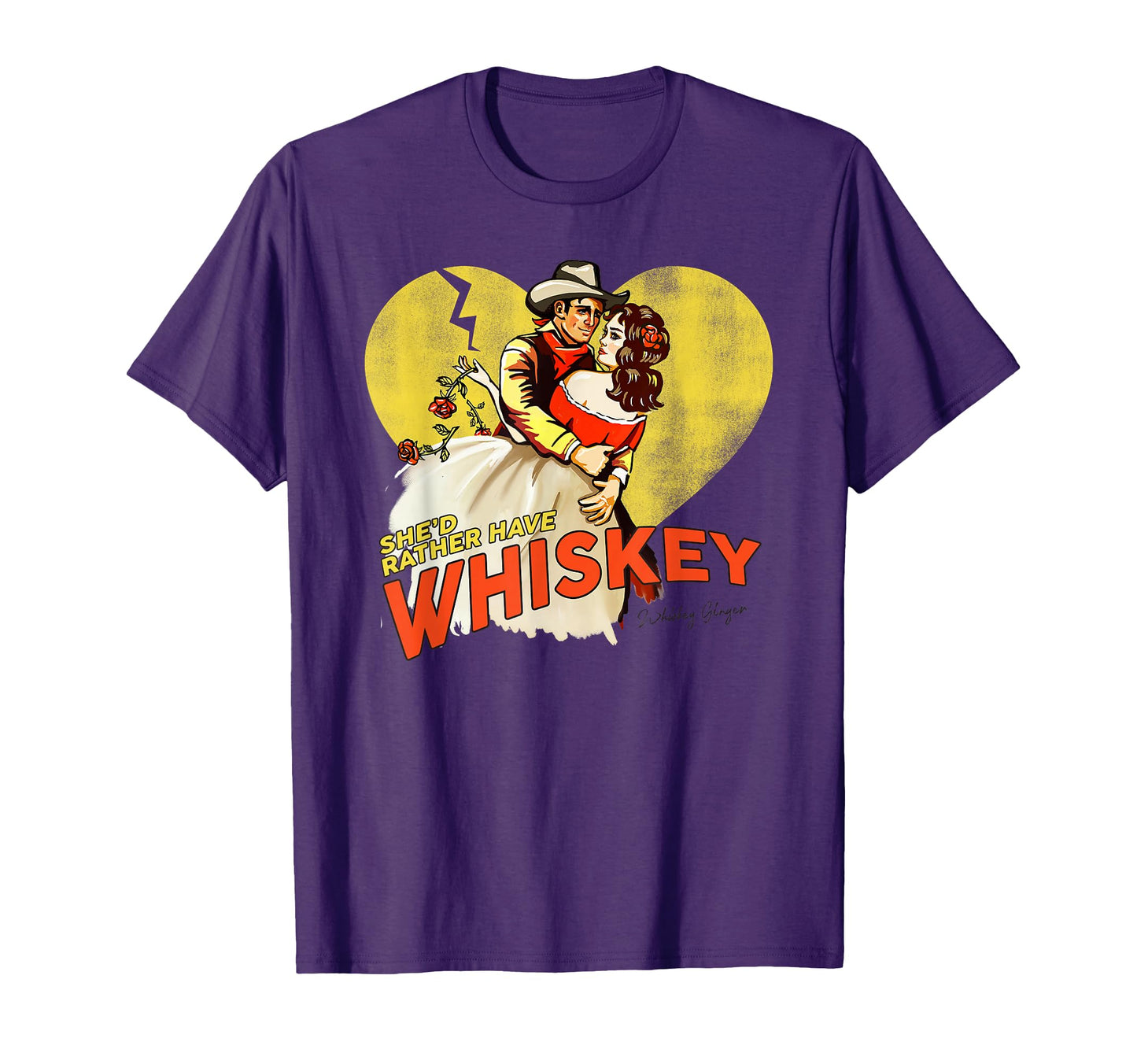 Whiskey Cowgirl Pinup Romantic T-Shirt - Streetwear Style for Adults - T-Shirt, Sweatshirt, Hoodie