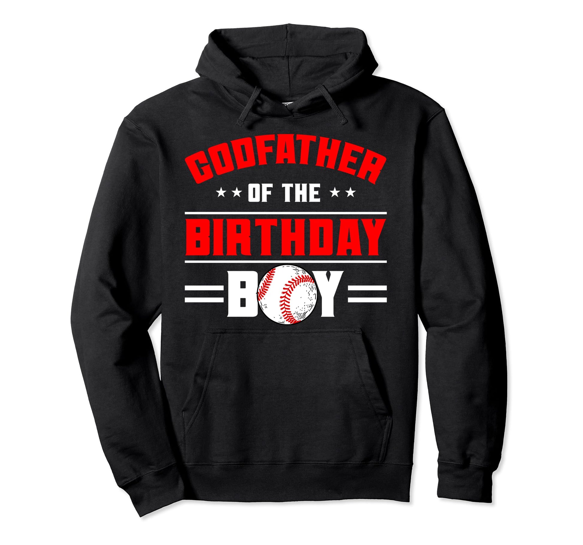 Godfather Birthday Baseball Theme Hoodie - Trendy Graphic for Adults - T-Shirt, Sweatshirt, Hoodie