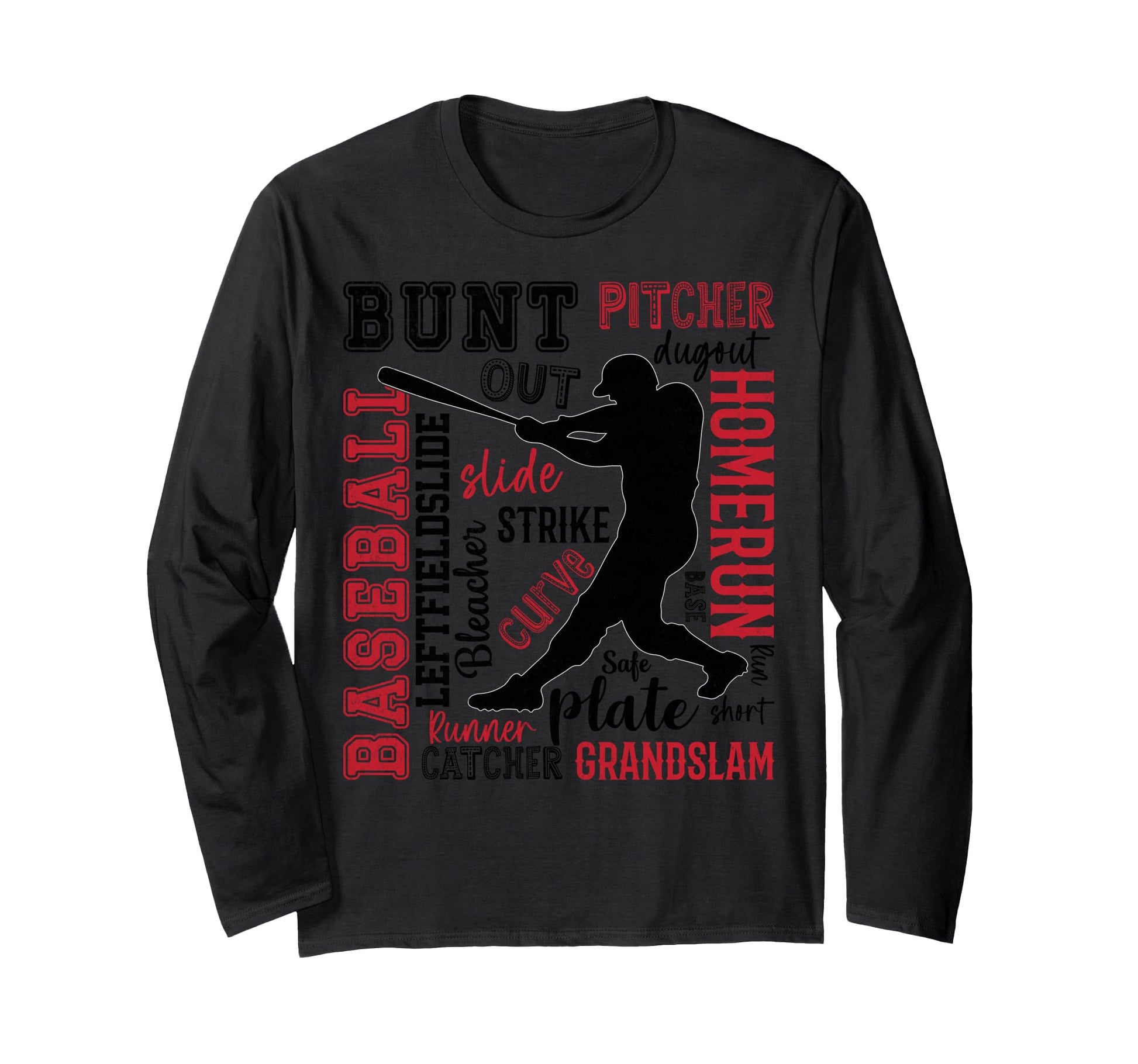 Baseball Pitcher Homerun Striek Slide T-Shirt - Trendy Graphic for Adults - T-Shirt, Sweatshirt, Hoodie
