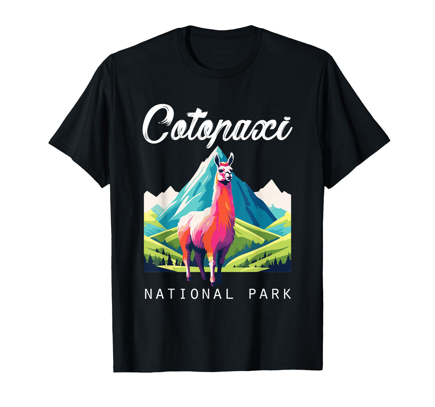 Ecuador Cotopaxi National Park Llama T-Shirt - Unique Graphic for Adults - T-Shirt, Sweatshirt, Hoodie