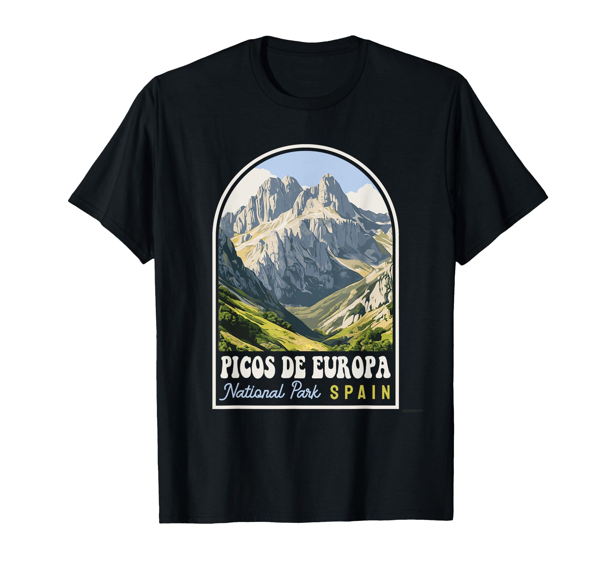 Picos De Europa National Park Spain T-Shirt - Novelty Apparel for Adults - T-Shirt, Sweatshirt, Hoodie