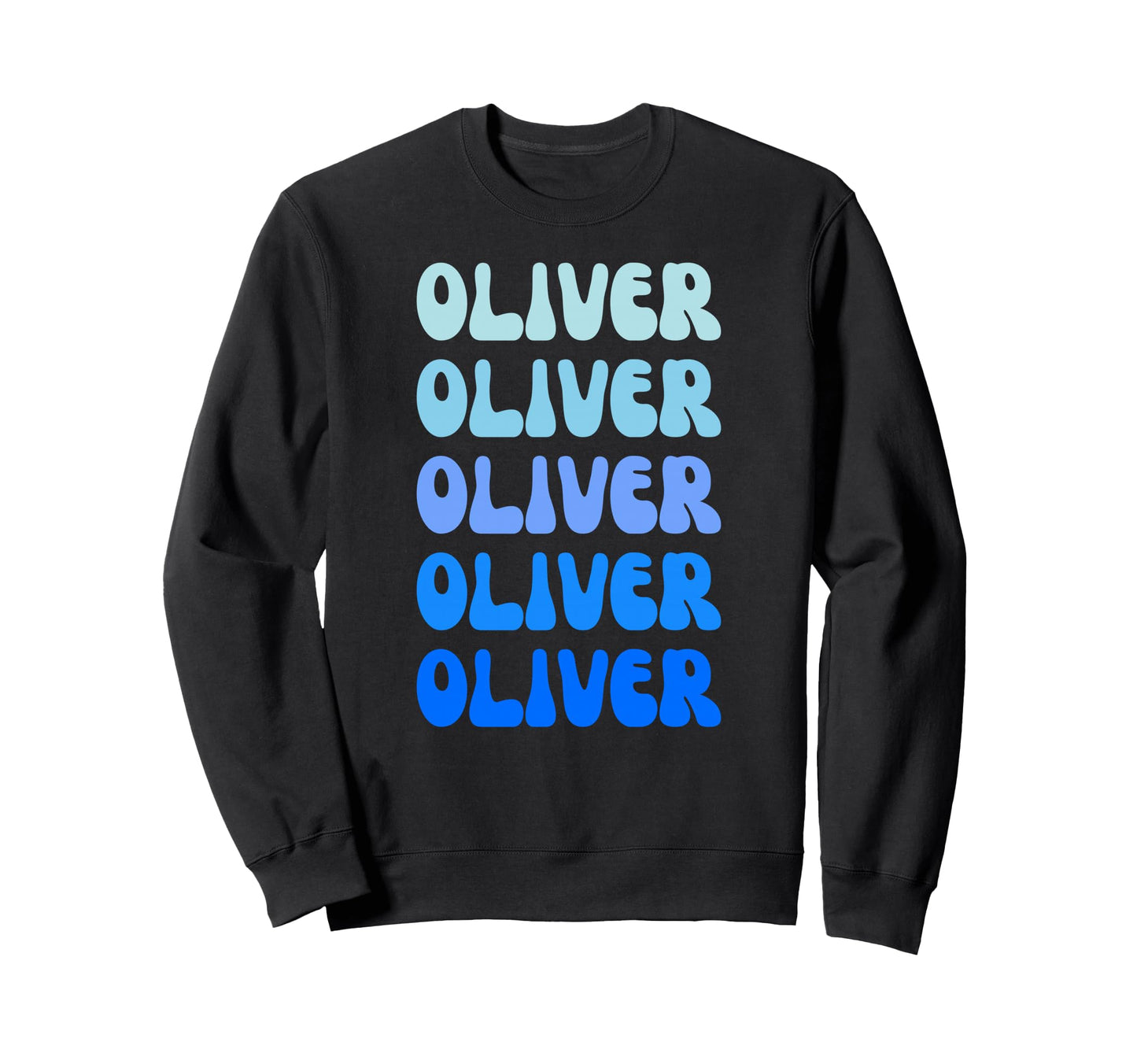 Oliver Name Stack Sweatshirt - Streetwear Style for Adults - T-Shirt, Sweatshirt, Hoodie