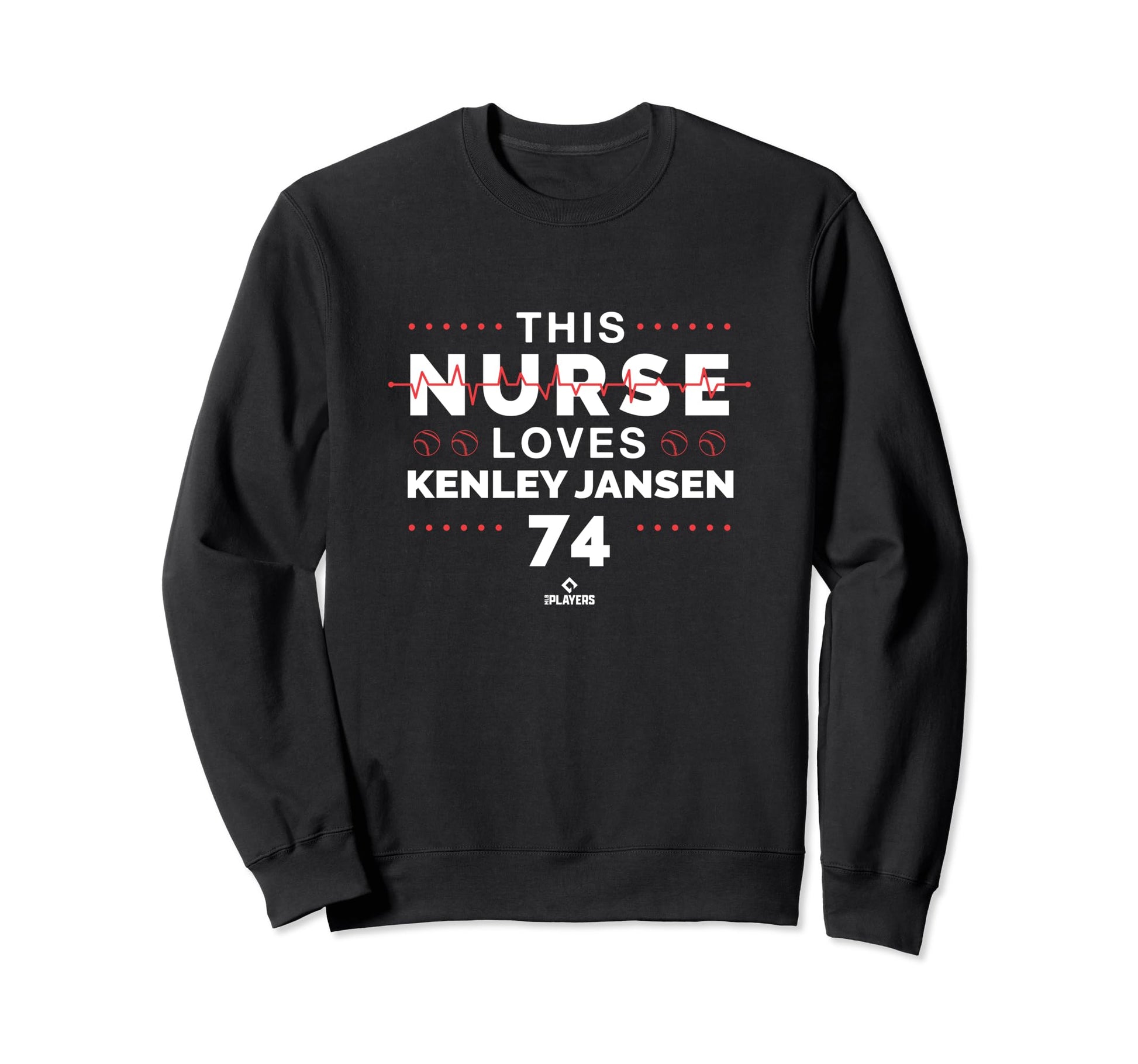 This Nurse Loves Kenley Jansen Sweatshirt - Fun Novelty Design for Adults - T-Shirt, Sweatshirt, Hoodie