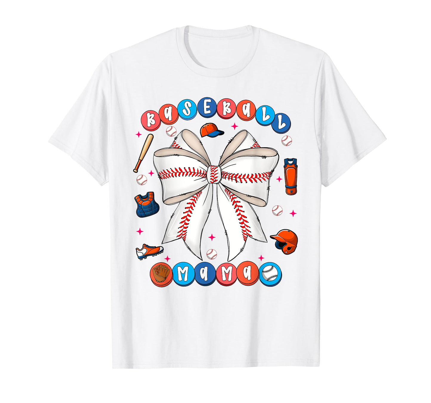 Baseball Mama Coquette Bow Mothers T-Shirt - Streetwear Style Men Women - T-Shirt, Sweatshirt, Hoodie