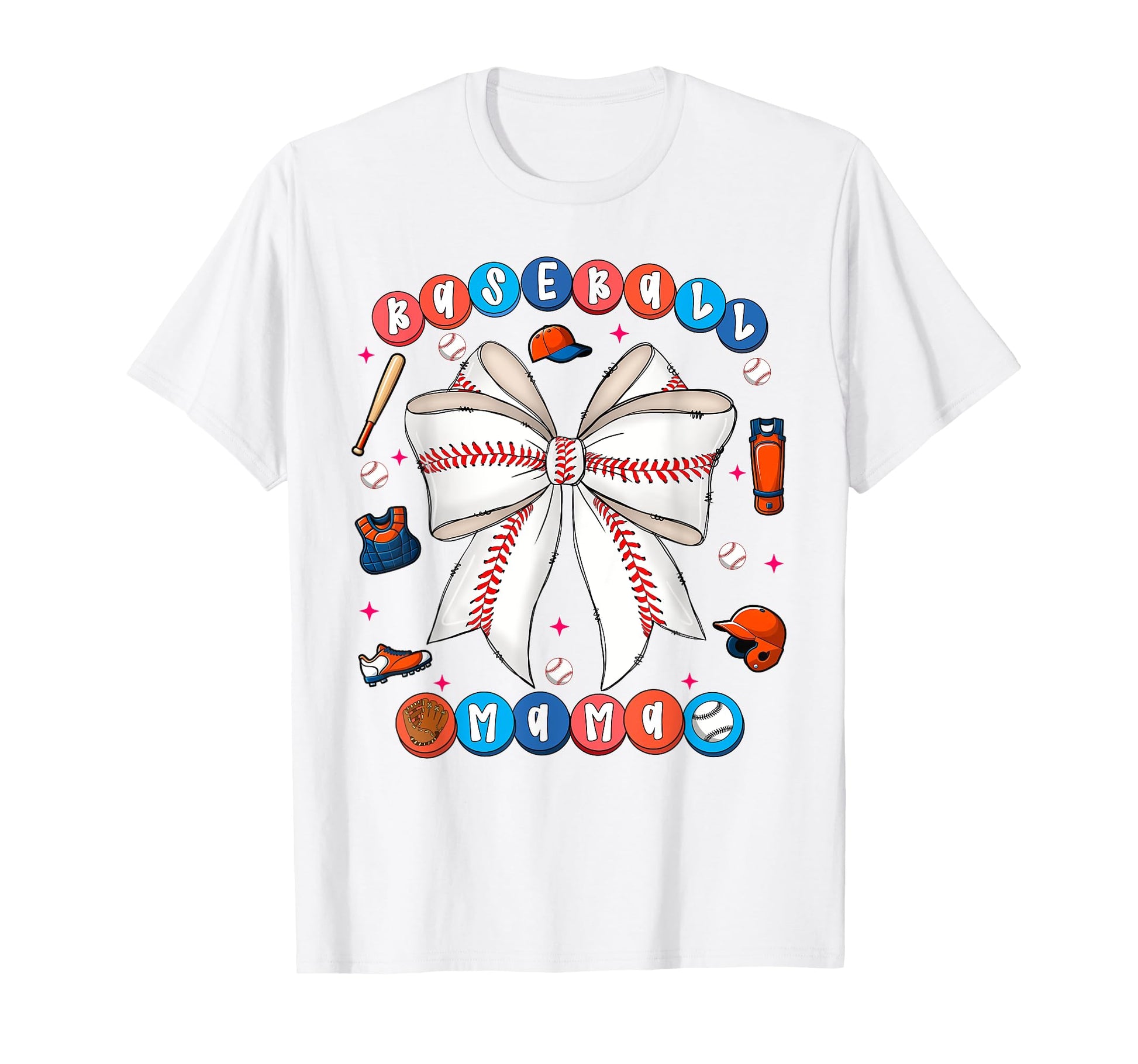 Baseball Mama Coquette Bow Mothers T-Shirt - Streetwear Style Men Women - T-Shirt, Sweatshirt, Hoodie