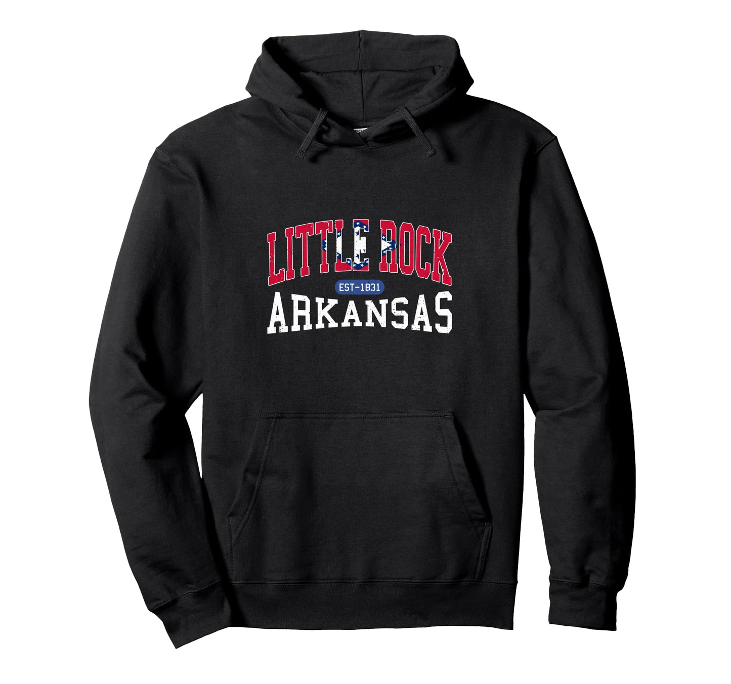 Little Rock Athletic Typography Hoodie - Custom Art Print Men Women - T-Shirt, Sweatshirt, Hoodie