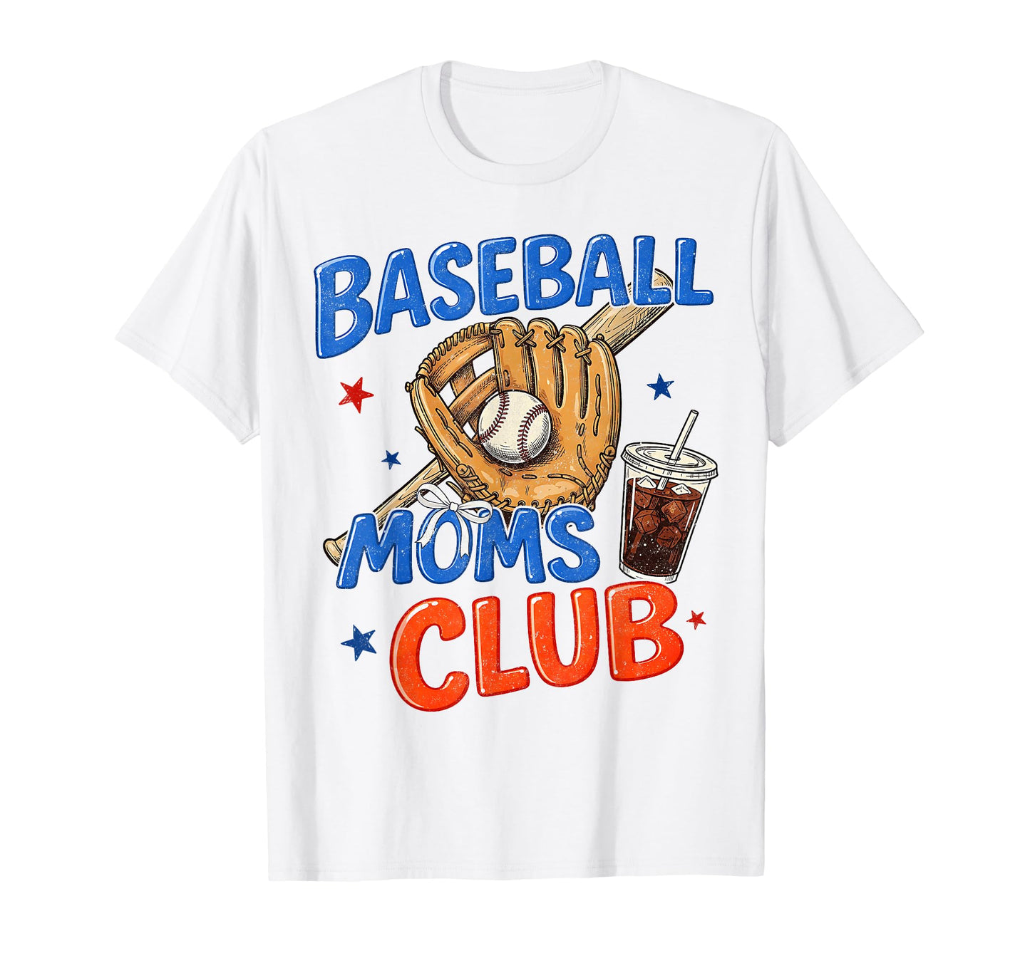 Baseball Moms Club Coquette Bow Game Day T-Shirt - Graphic Print Unisex - T-Shirt, Sweatshirt, Hoodie