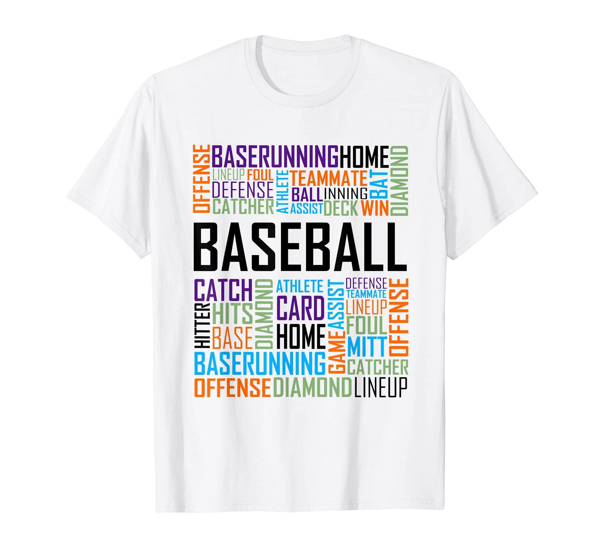 Love Baseball Words Gift And T-Shirt - Unique Graphic for Adults - T-Shirt, Sweatshirt, Hoodie