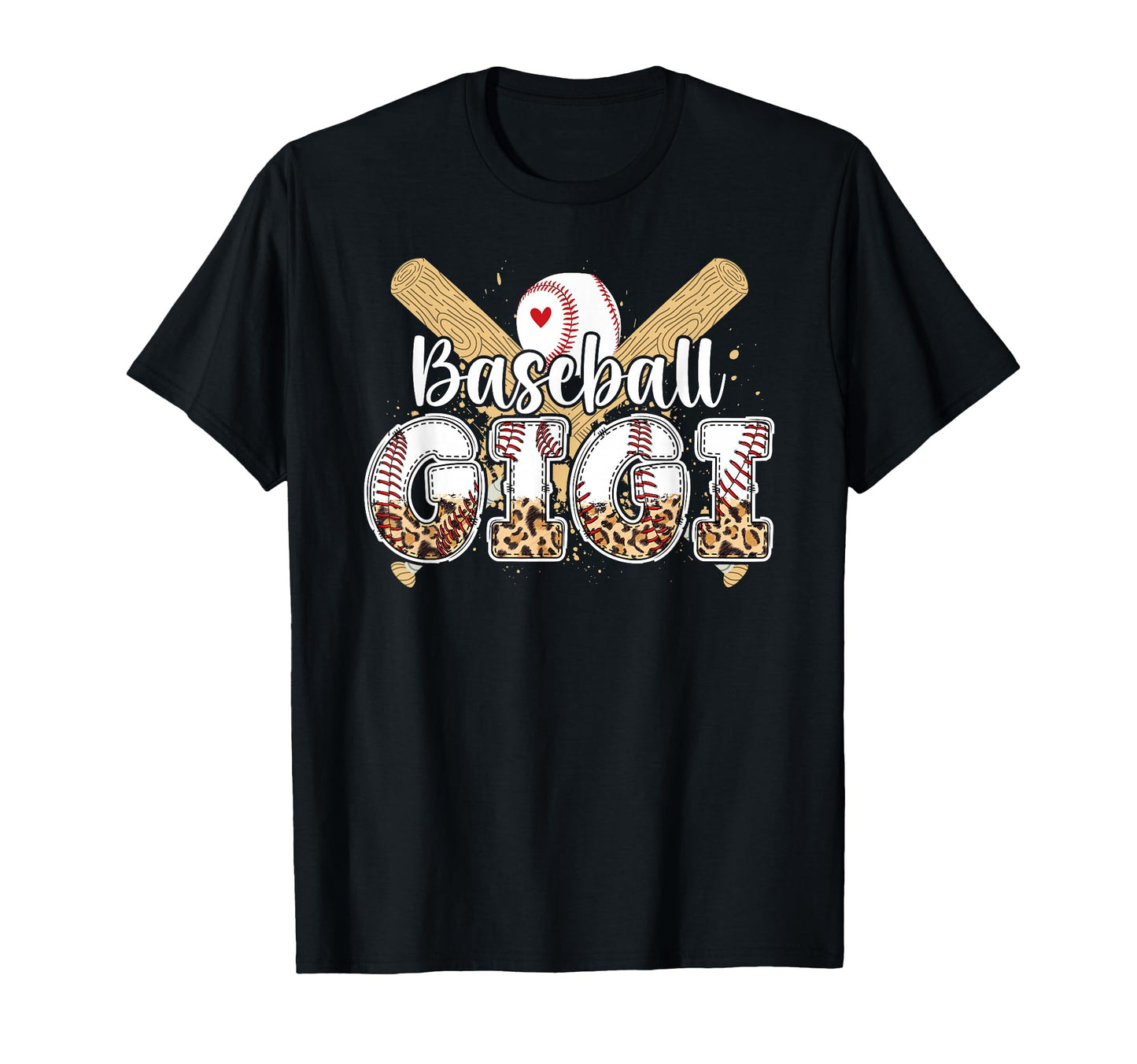 Baseball Gigi Leopard Gigi Baseball T-Shirt - Minimalist Print Men Women - T-Shirt, Sweatshirt, Hoodie