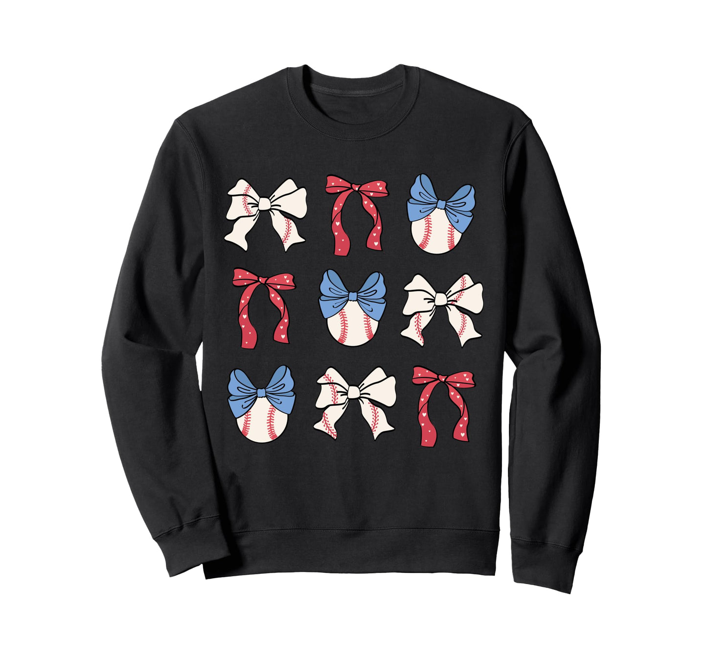 Bow Coquette Ribbon American Sweatshirt - Fun Novelty Design Unisex - T-Shirt, Sweatshirt, Hoodie
