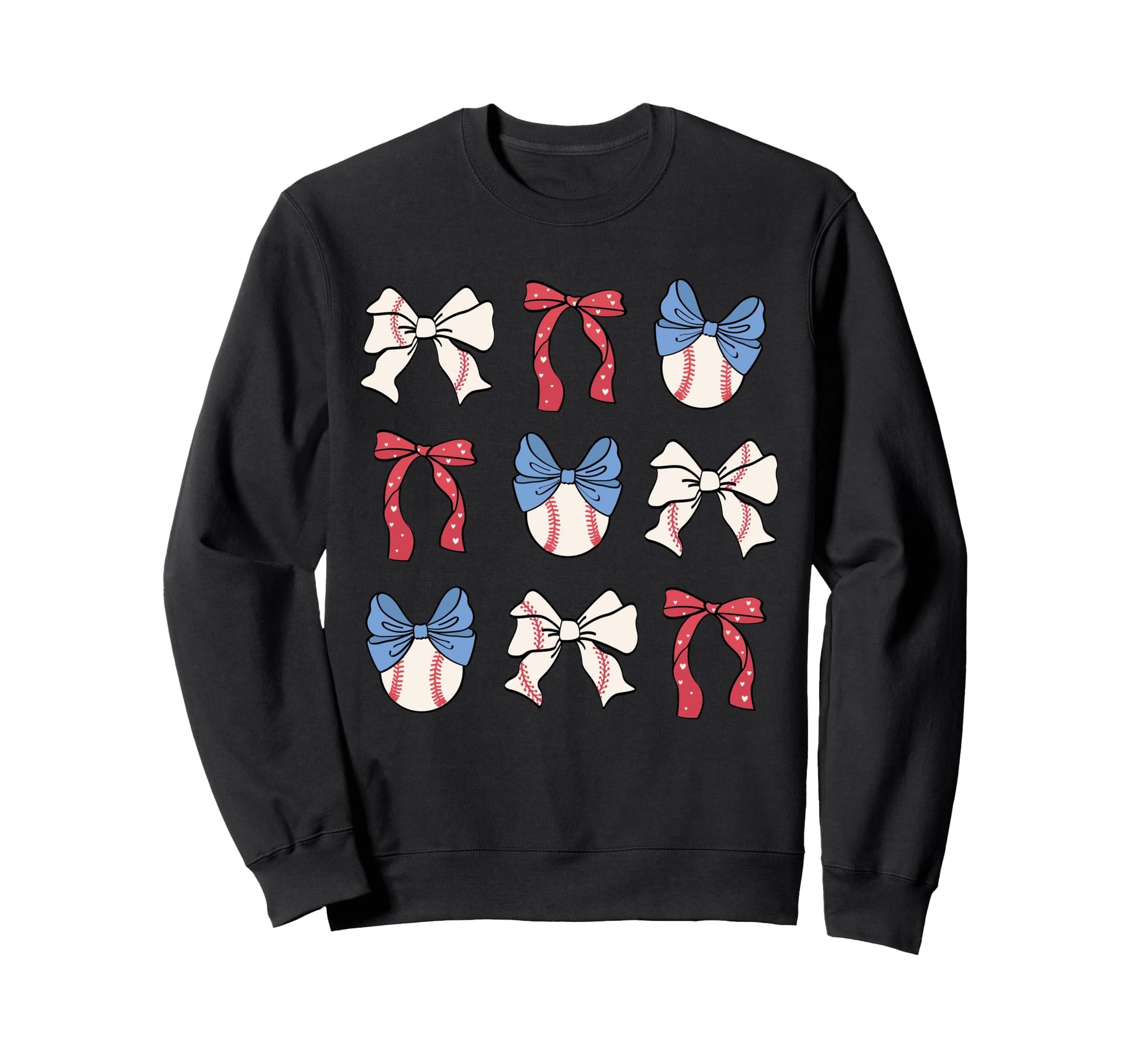 Bow Coquette Ribbon American Sweatshirt - Fun Novelty Design Unisex - T-Shirt, Sweatshirt, Hoodie