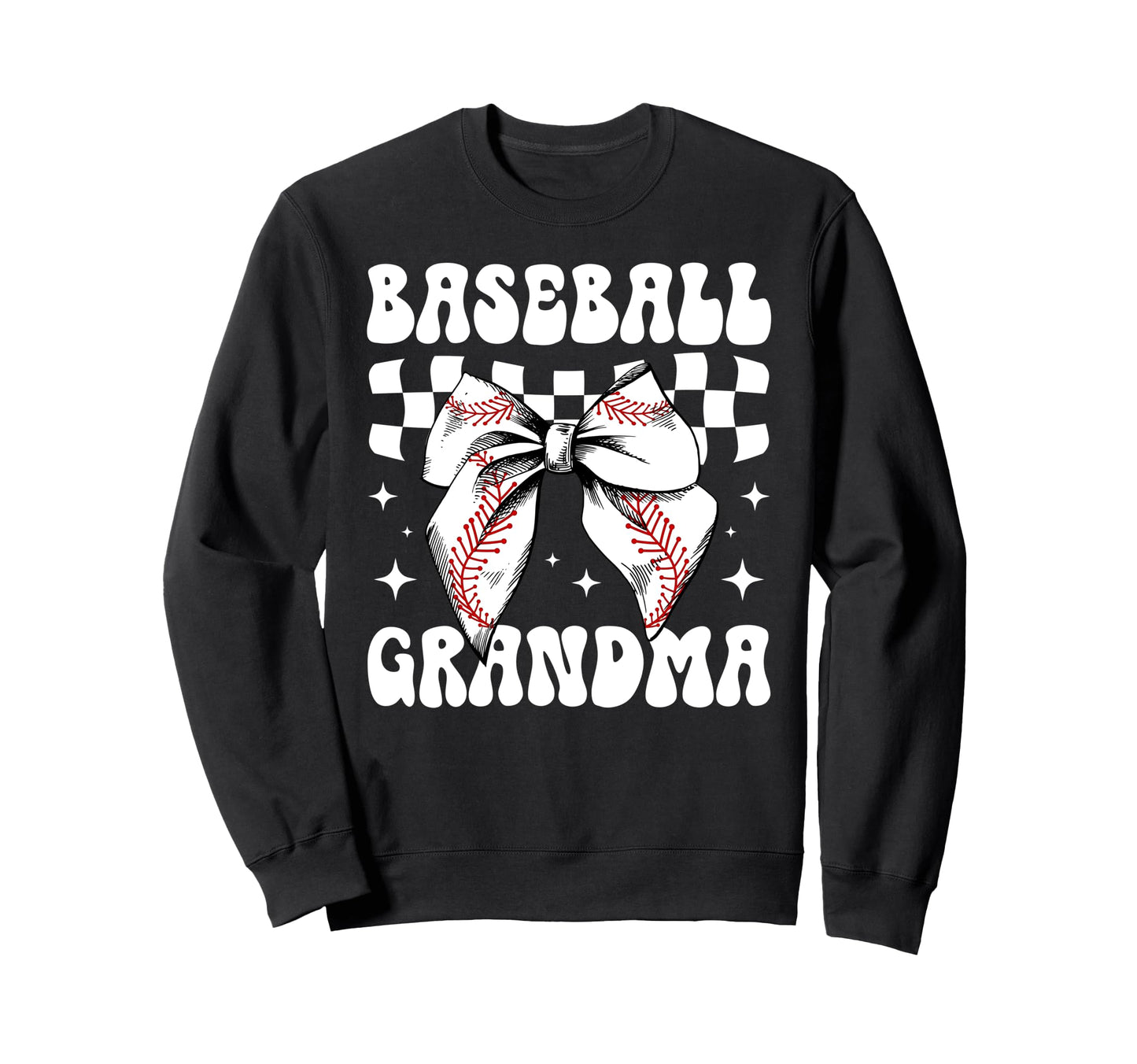 Baseball Grandma Baseball Player Sweatshirt - Graphic Print for Adults - T-Shirt, Sweatshirt, Hoodie