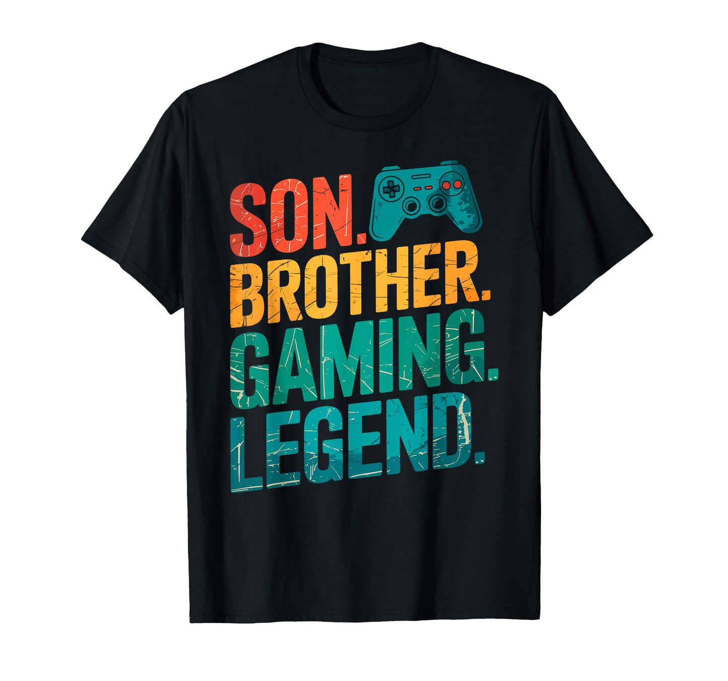 Son Brother Gamer Legend Video Game T-Shirt - Minimalist Print for Adults - T-Shirt, Sweatshirt, Hoodie