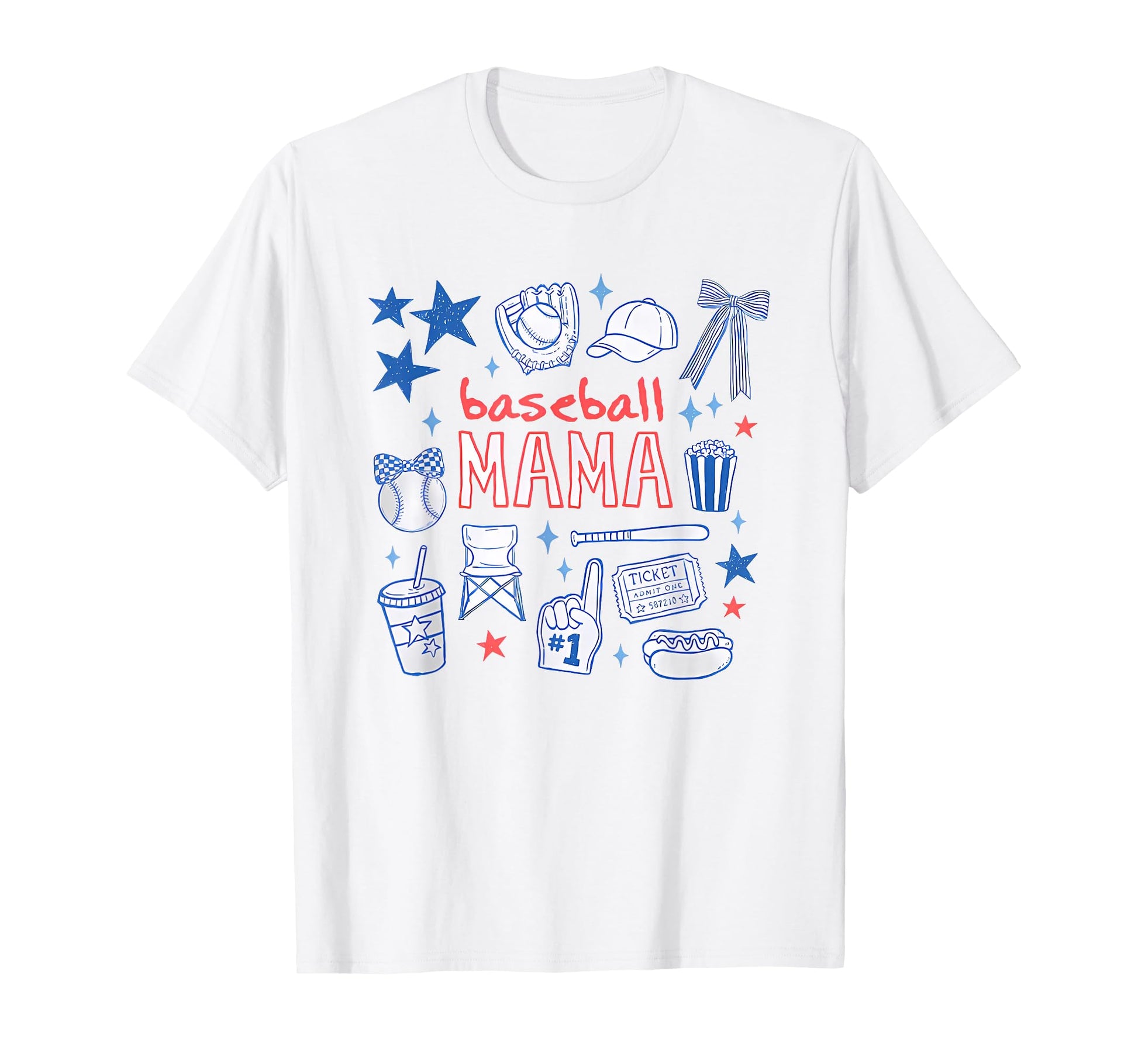 Baseball Coquette Bow Baseball T-Shirt - Aesthetic Graphic for Adults - T-Shirt, Sweatshirt, Hoodie