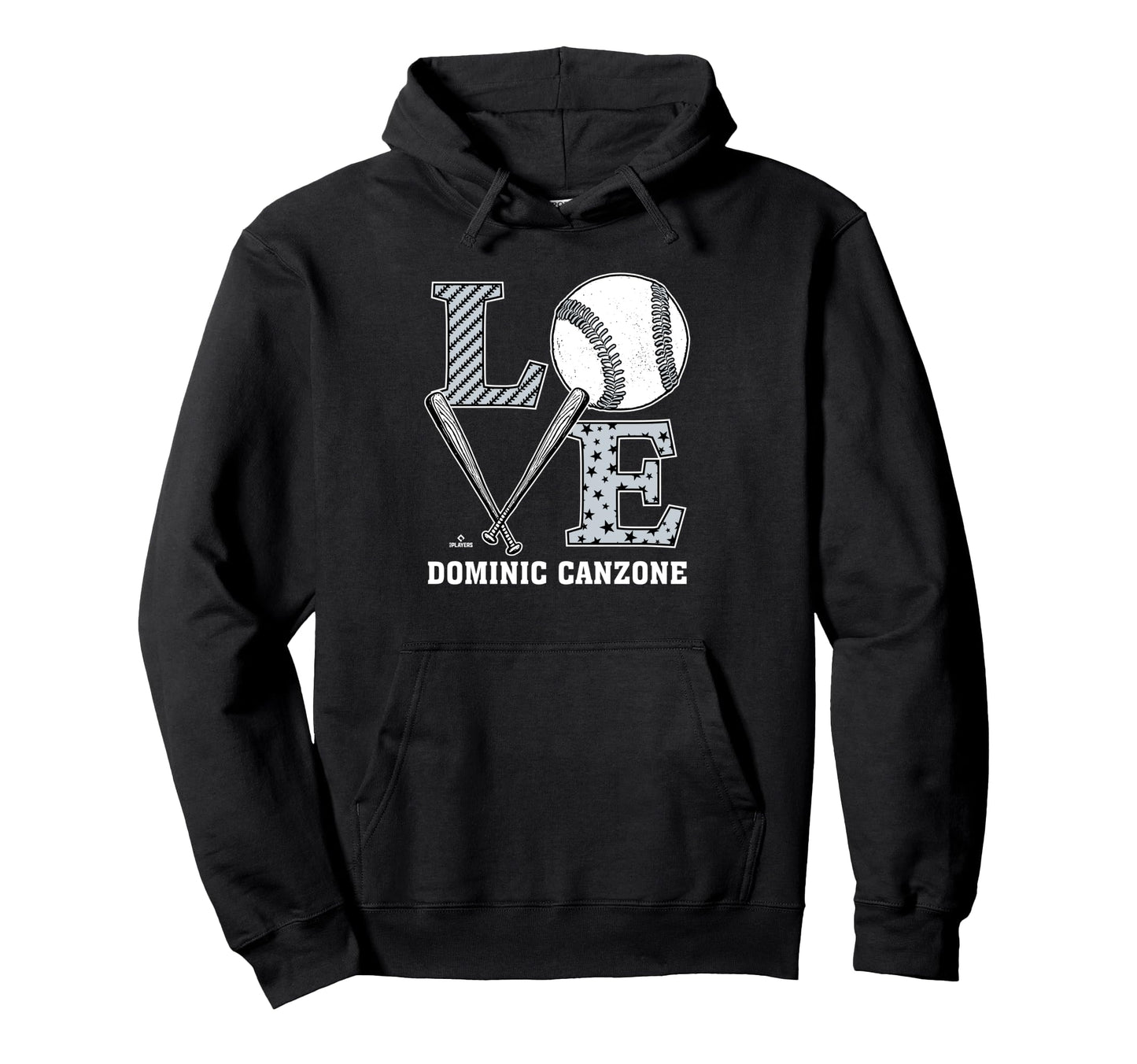 Distressed Baseball Love Dominic Canzone Hoodie - Trendy Graphic Unisex - T-Shirt, Sweatshirt, Hoodie