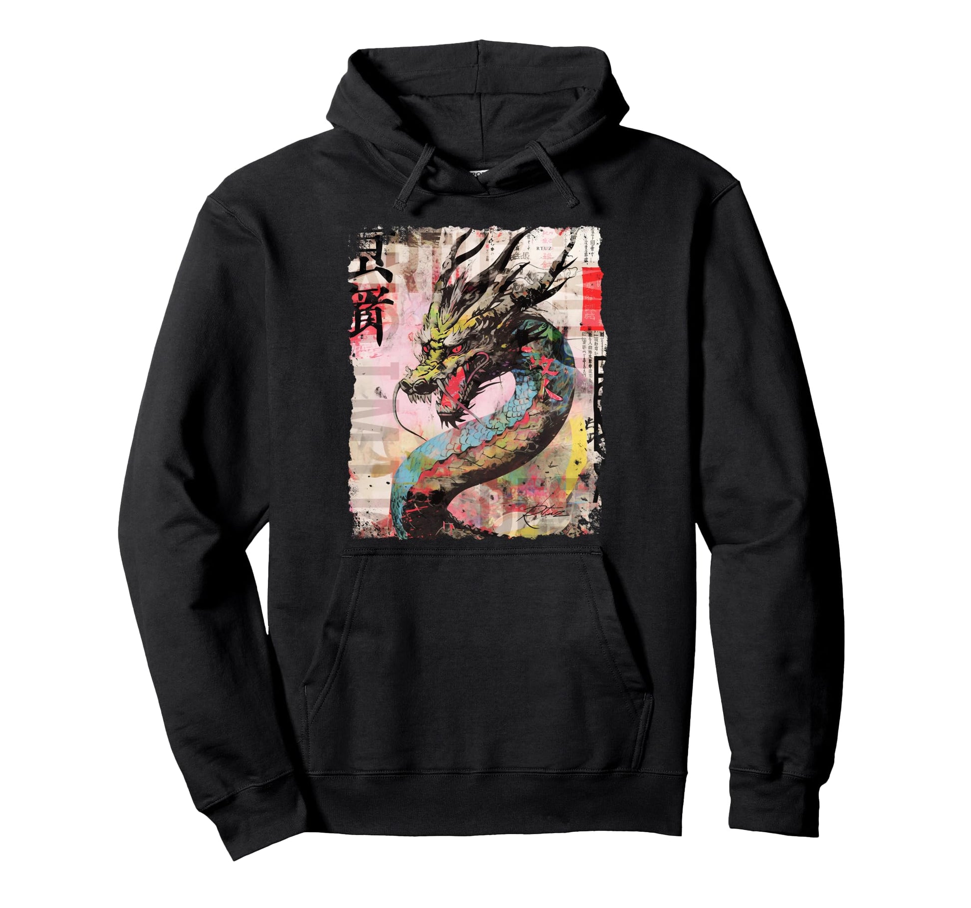 Aesthetic Dragon Streetwear Hoodie - Fun Novelty Design Men Women - T-Shirt, Sweatshirt, Hoodie