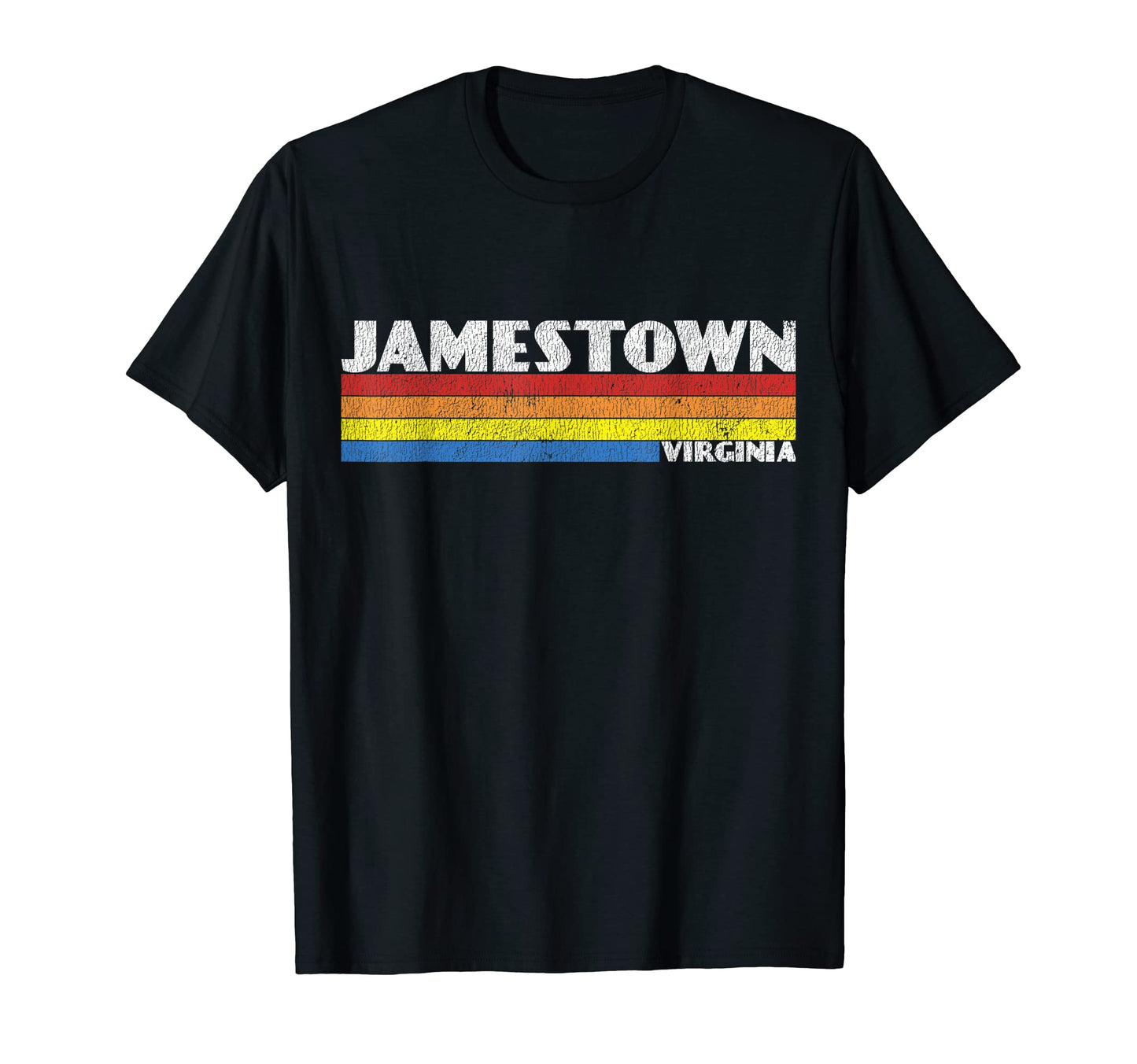 80S Virginia Va Souvenir Jamestown T-Shirt - Minimalist Print Men Women - T-Shirt, Sweatshirt, Hoodie