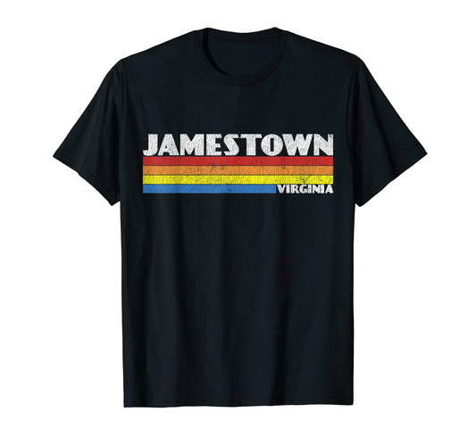 80S Virginia Va Souvenir Jamestown T-Shirt - Minimalist Print Men Women - T-Shirt, Sweatshirt, Hoodie