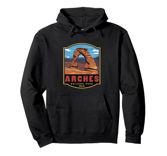 Arches National Park Utah Hoodie - Minimalist Print Men Women - T-Shirt, Sweatshirt, Hoodie