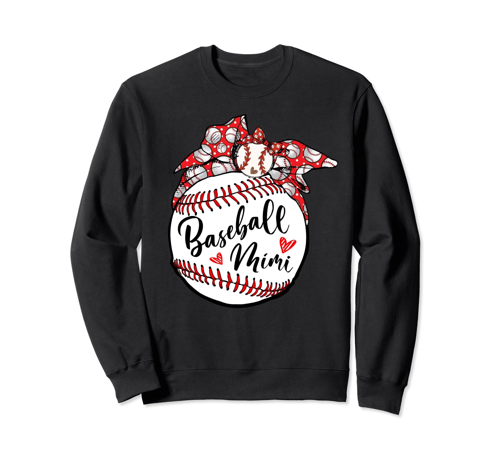 Baseball Mimi Love Baseball Player Sweatshirt - Graphic Print Unisex - T-Shirt, Sweatshirt, Hoodie